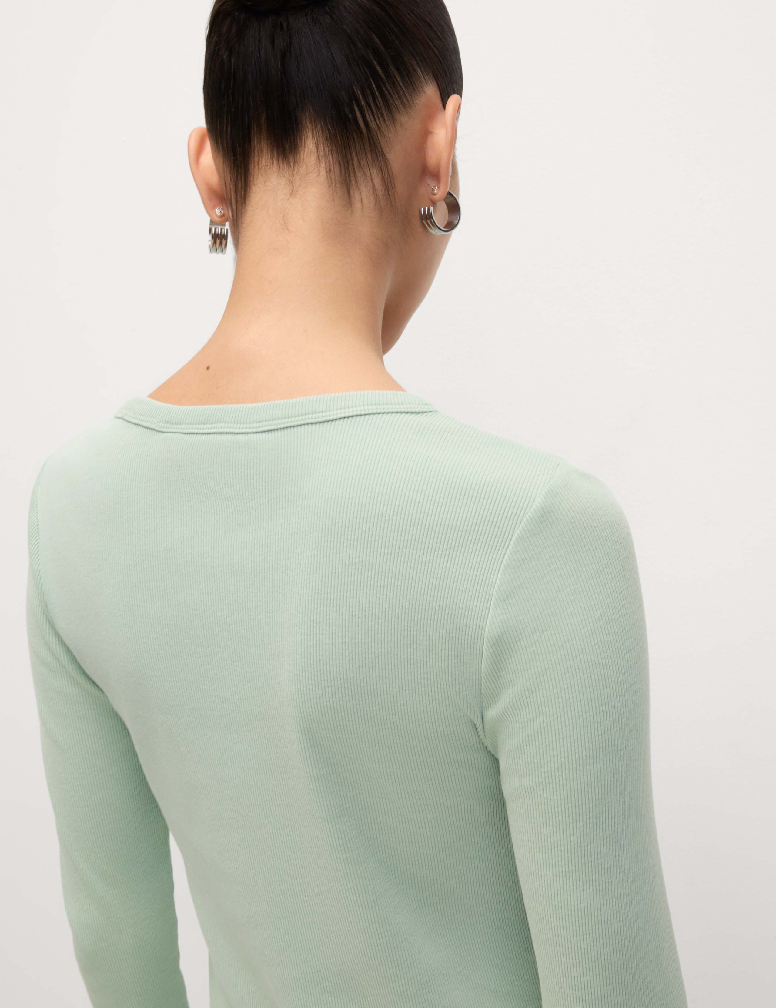 Cotton Rich Ribbed Garment Dye Top 4 of 5