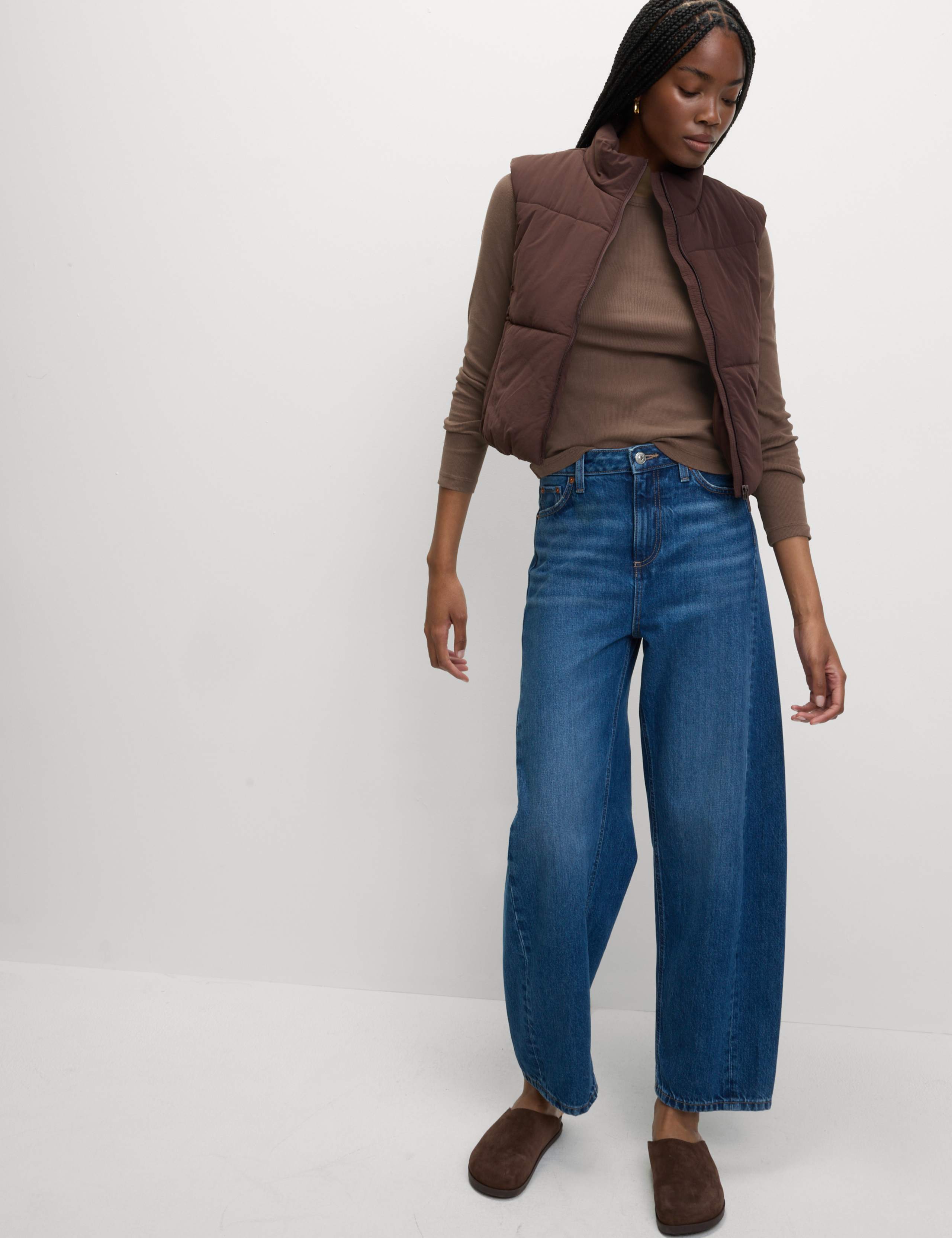 Cotton Rich Ribbed Garment Dye Top 3 of 5