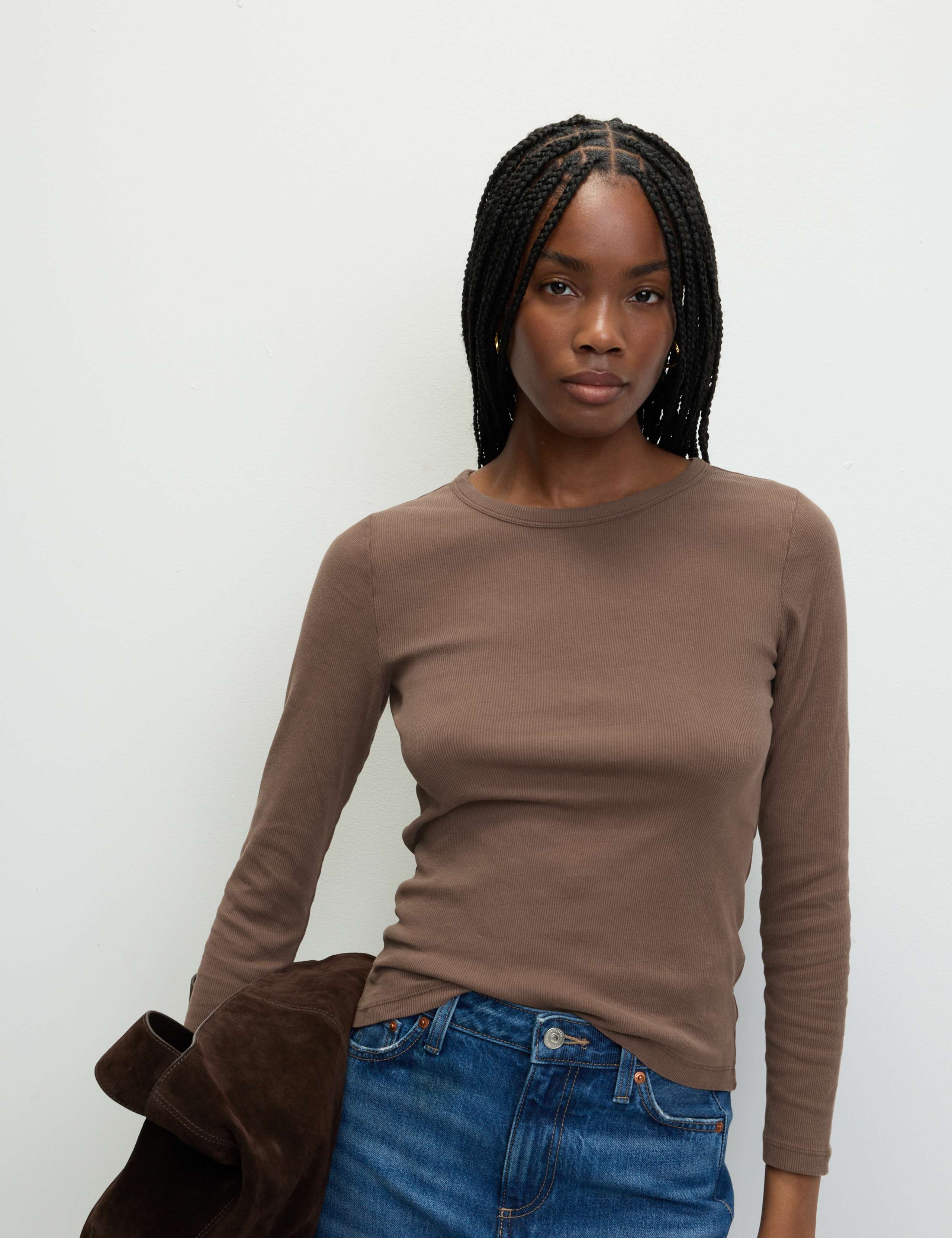 Cotton Rich Ribbed Garment Dye Top 5 of 5