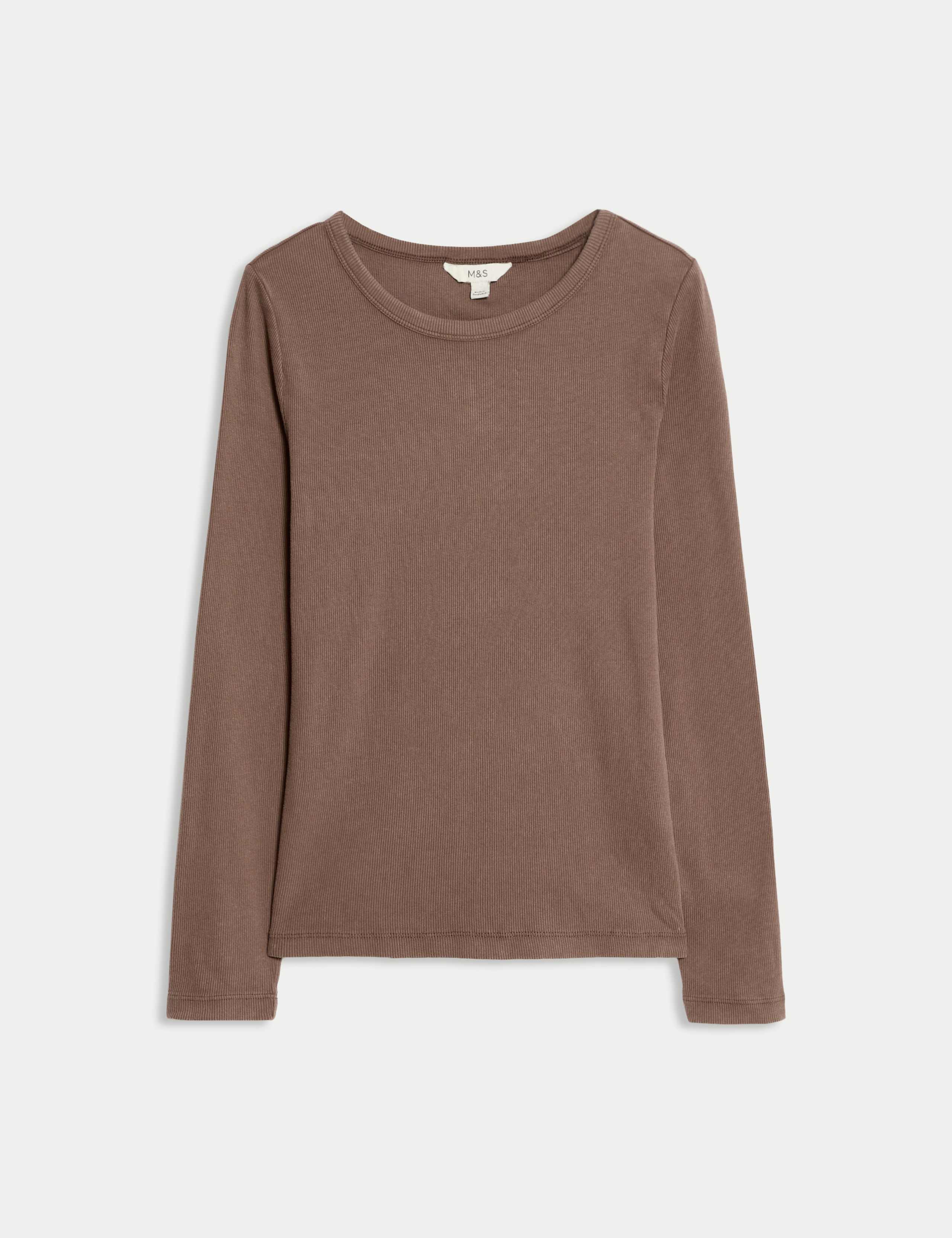 Cotton Rich Ribbed Garment Dye Top 2 of 5