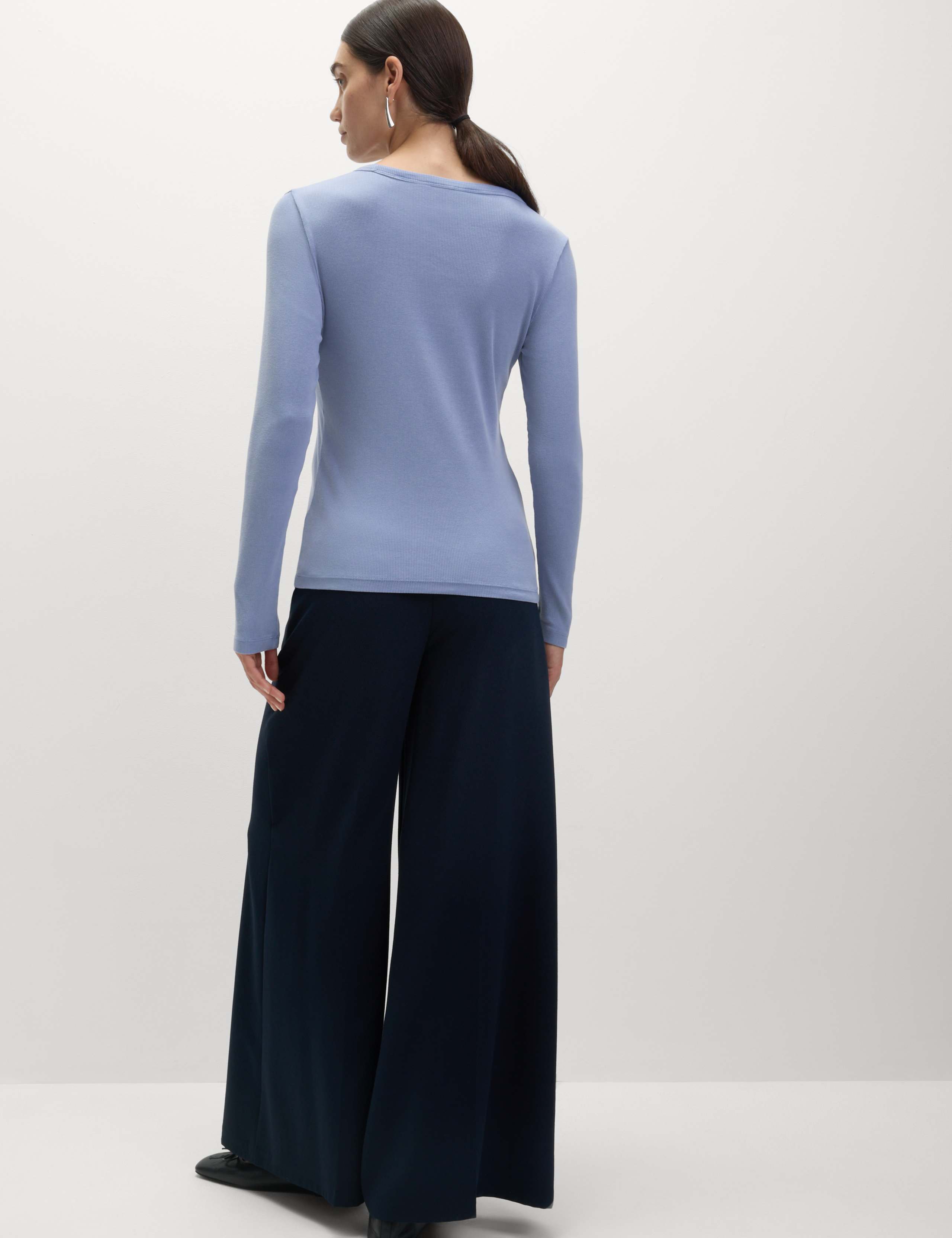 Cotton Rich Ribbed Garment Dye Top 3 of 5