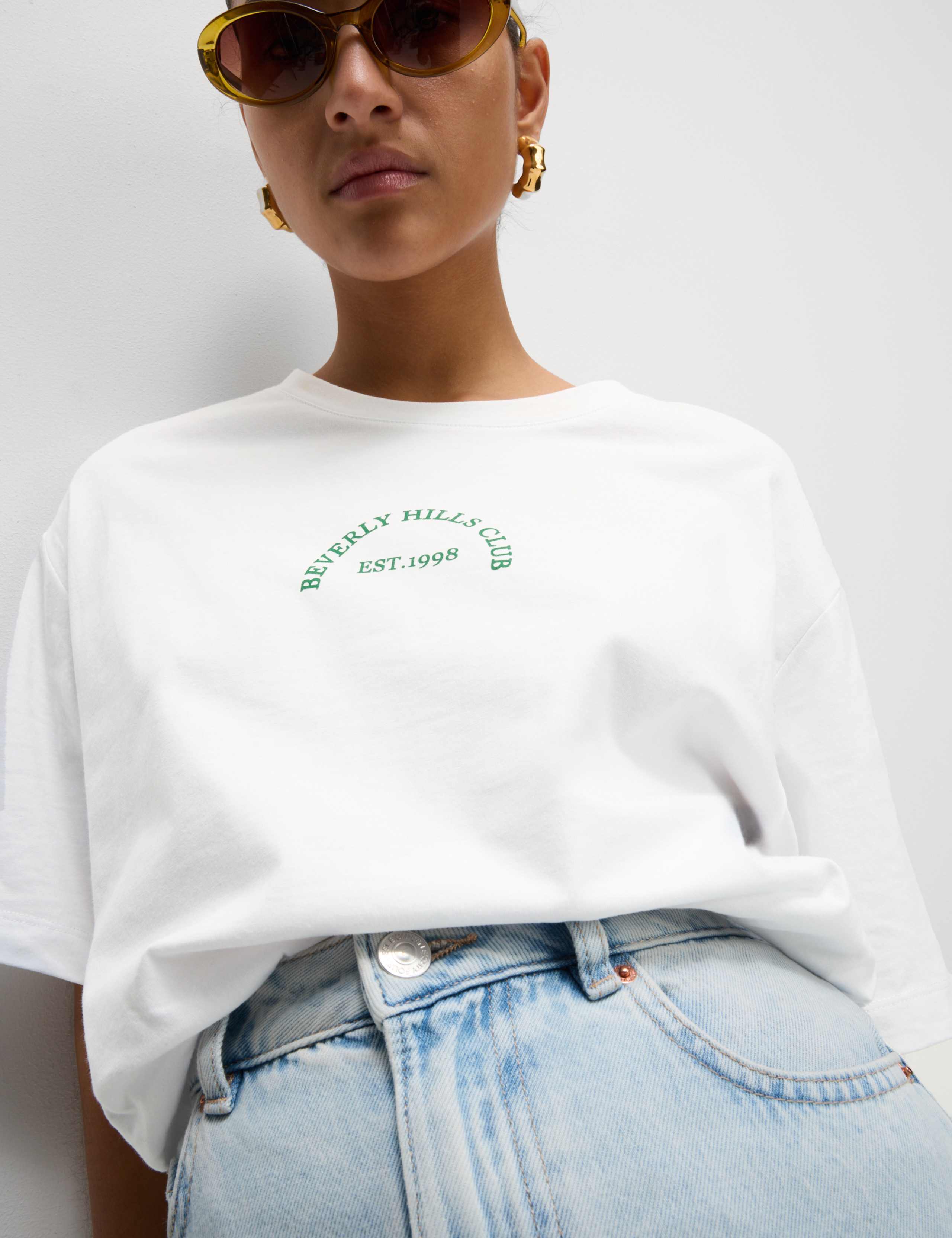Pure Cotton Textured Regular Fit T-Shirt 5 of 5
