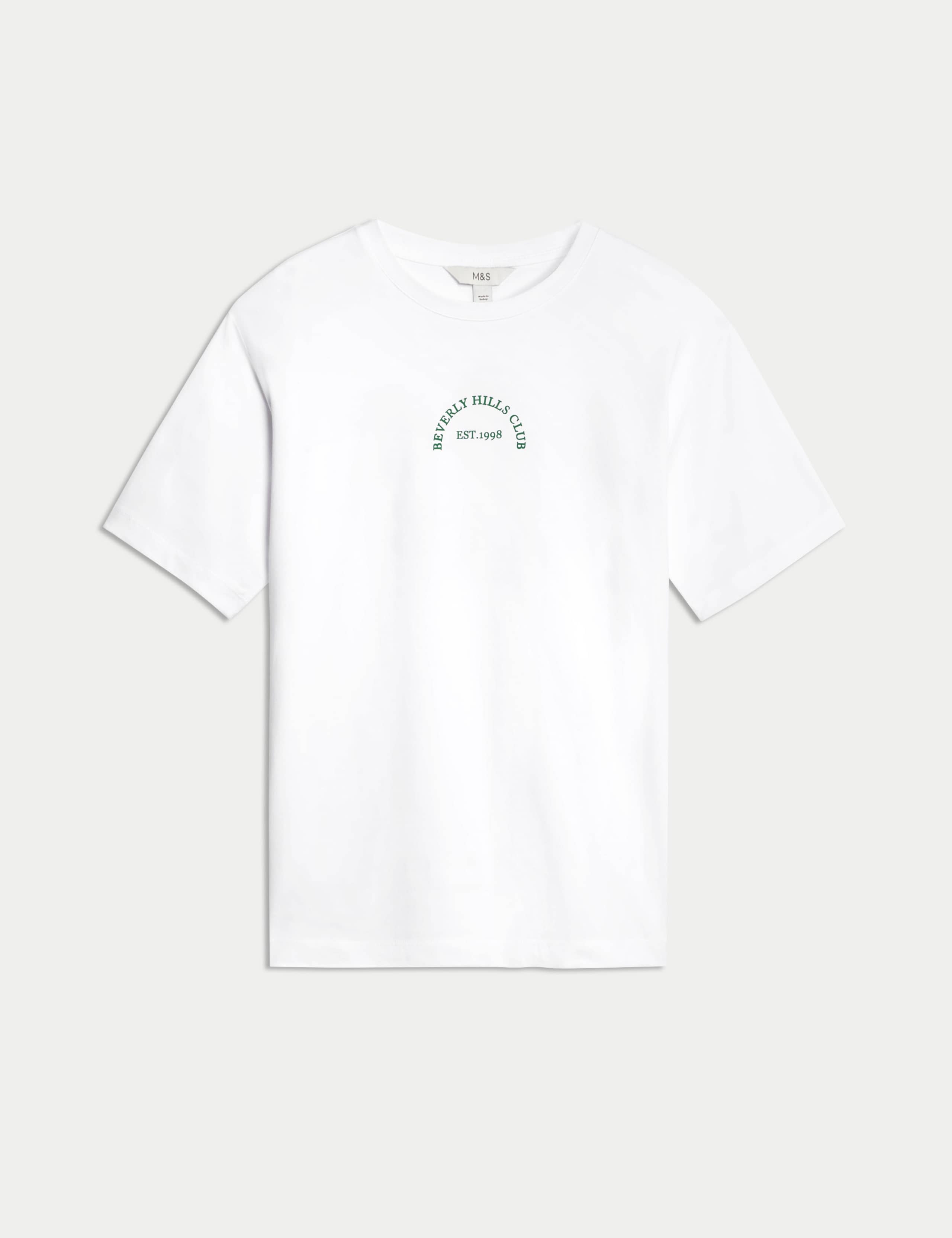 Pure Cotton Textured Regular Fit T-Shirt 2 of 5
