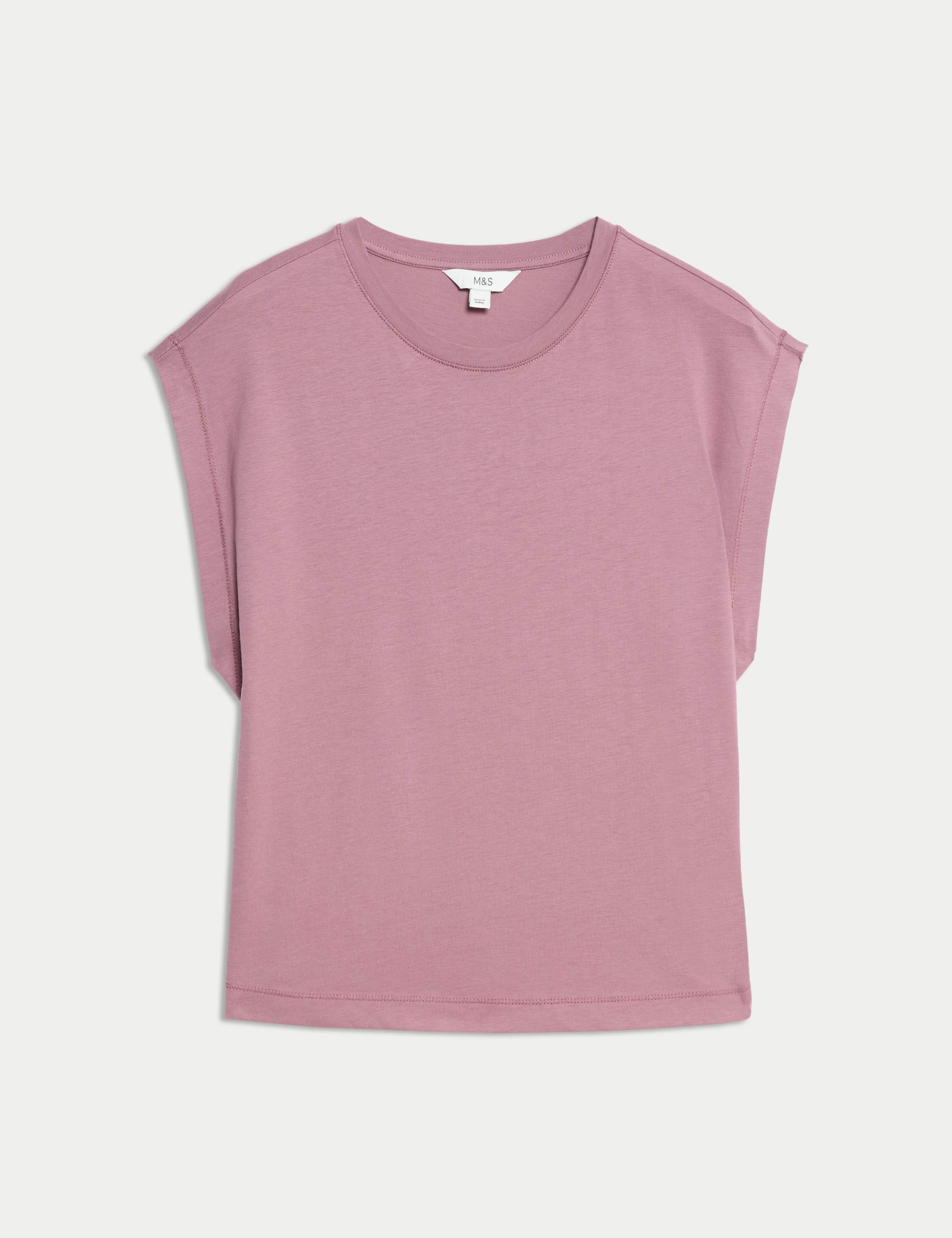 Pure Cotton Oversized Cap Sleeve T-Shirt 2 of 5