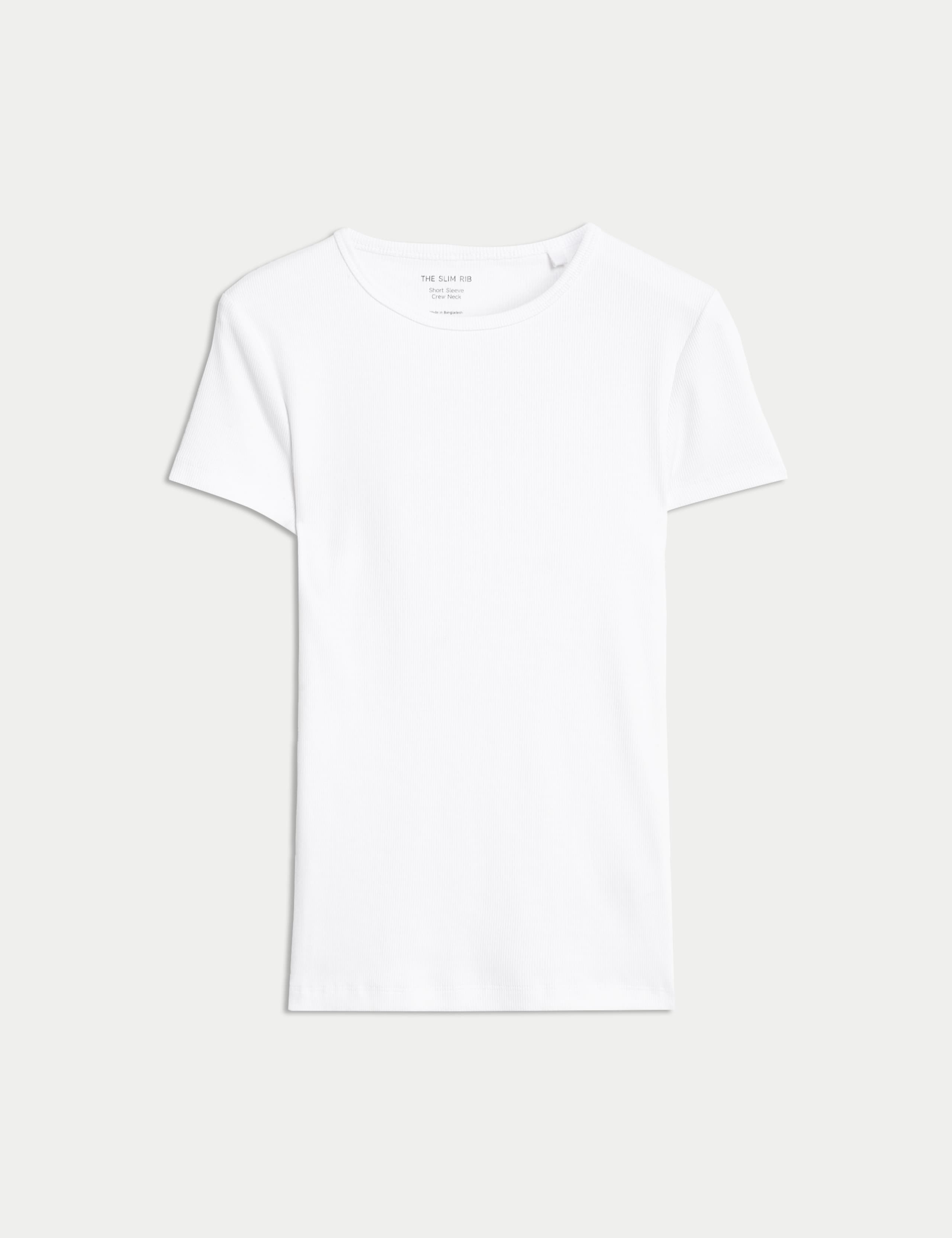 Cotton Rich Ribbed Slim Fit T-Shirt 2 of 5