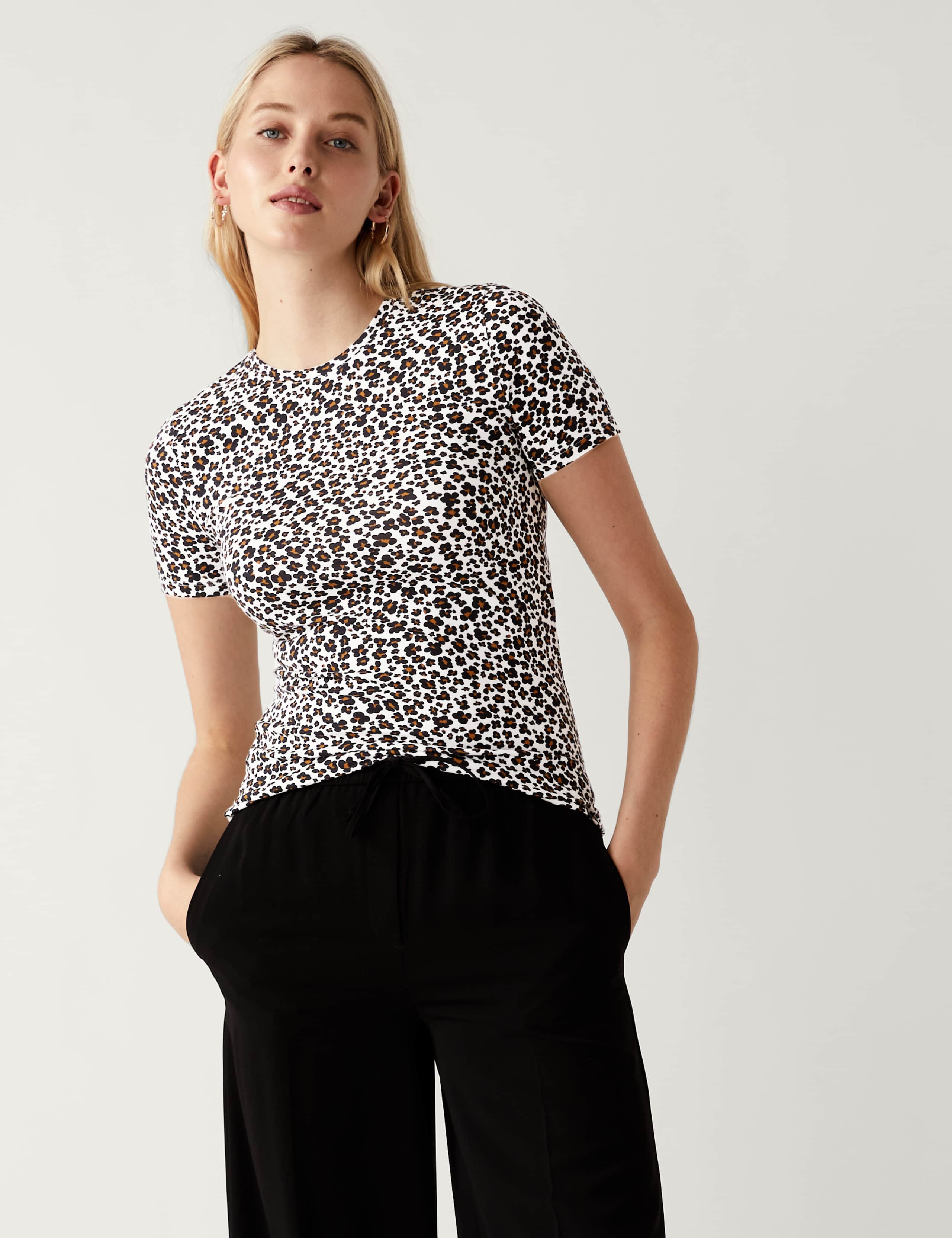 Cotton Rich Printed Slim Fit T-Shirt 4 of 5