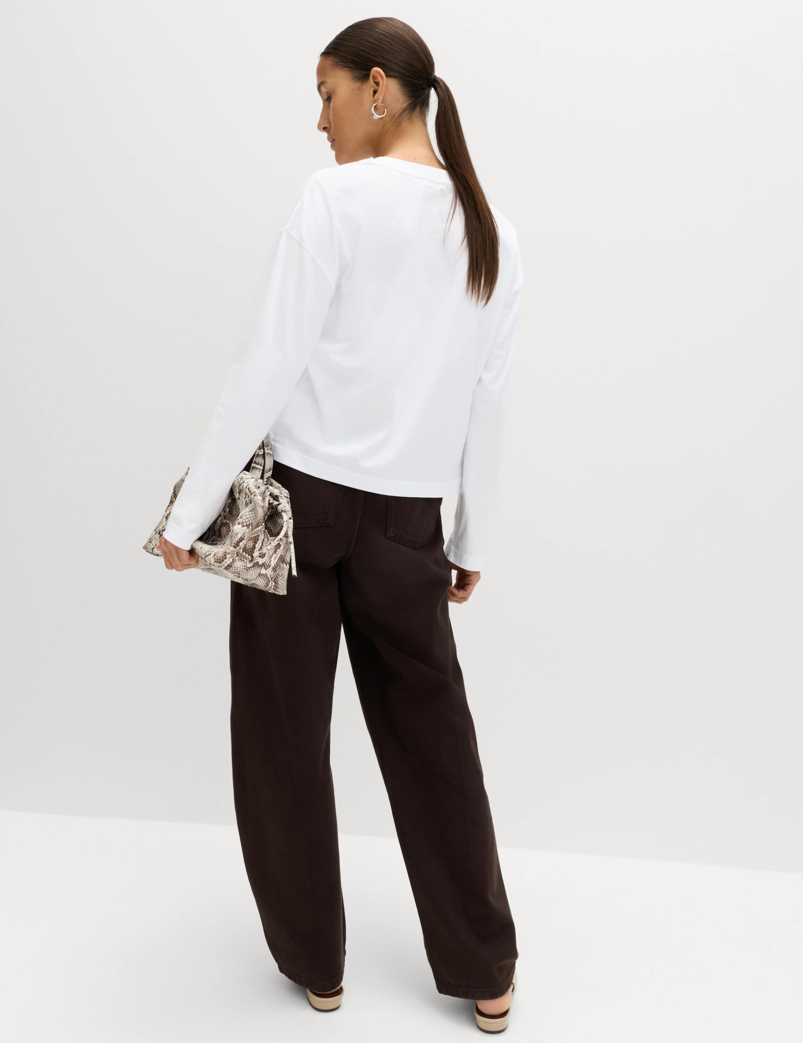 Pure Cotton Striped Boxy Top 4 of 5