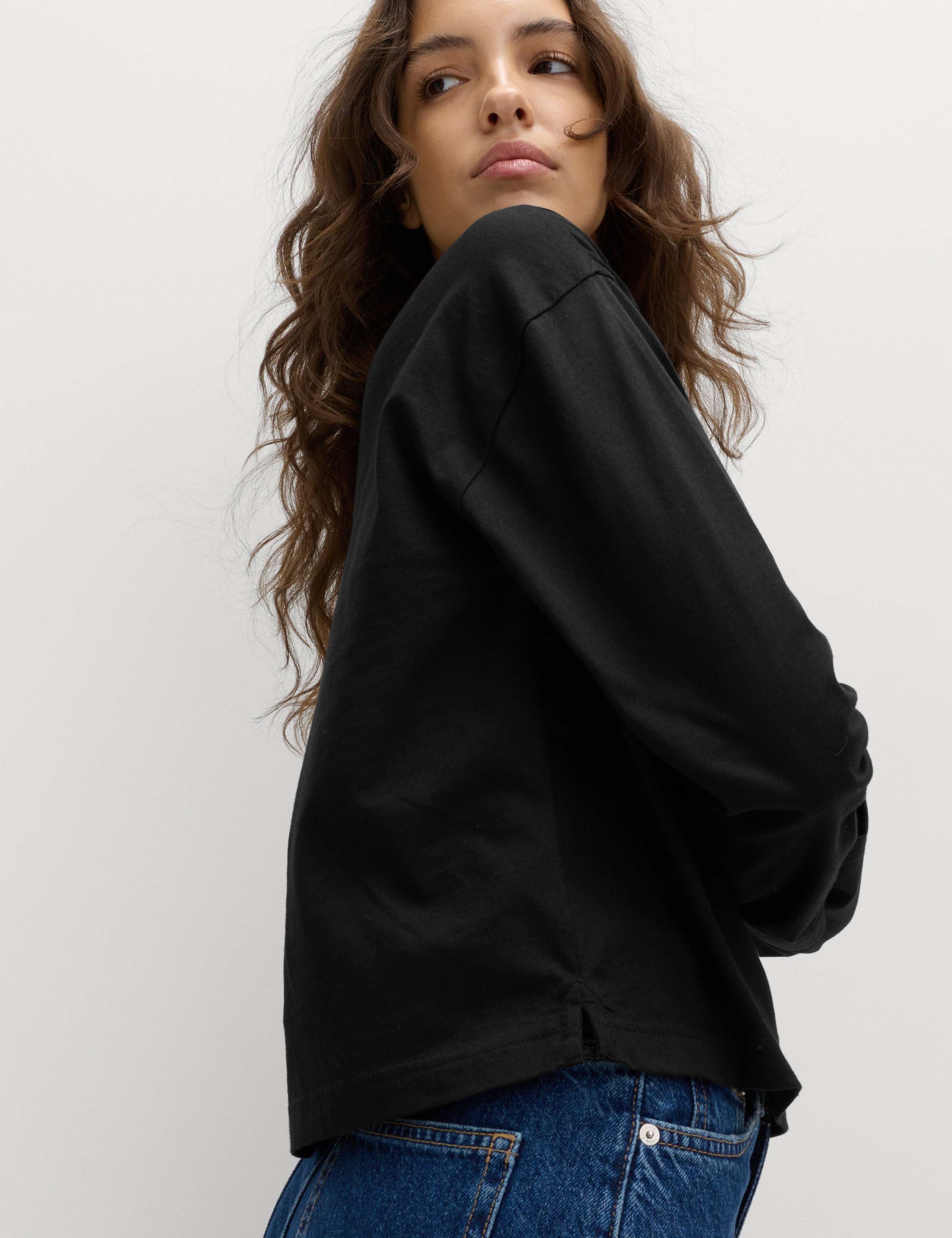 Pure Cotton Striped Boxy Top 1 of 6