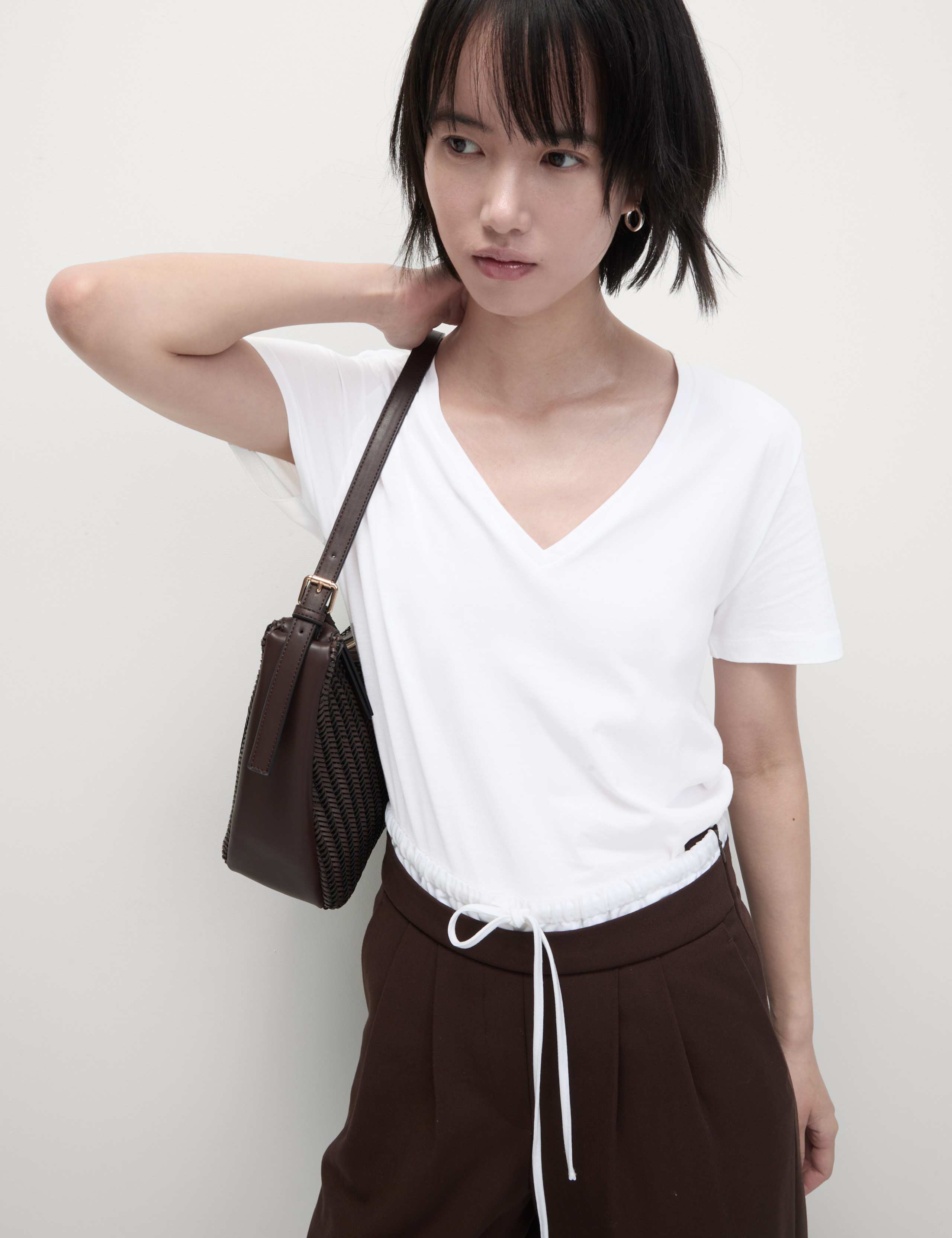 Pure Cotton V-Neck T-Shirt 5 of 7