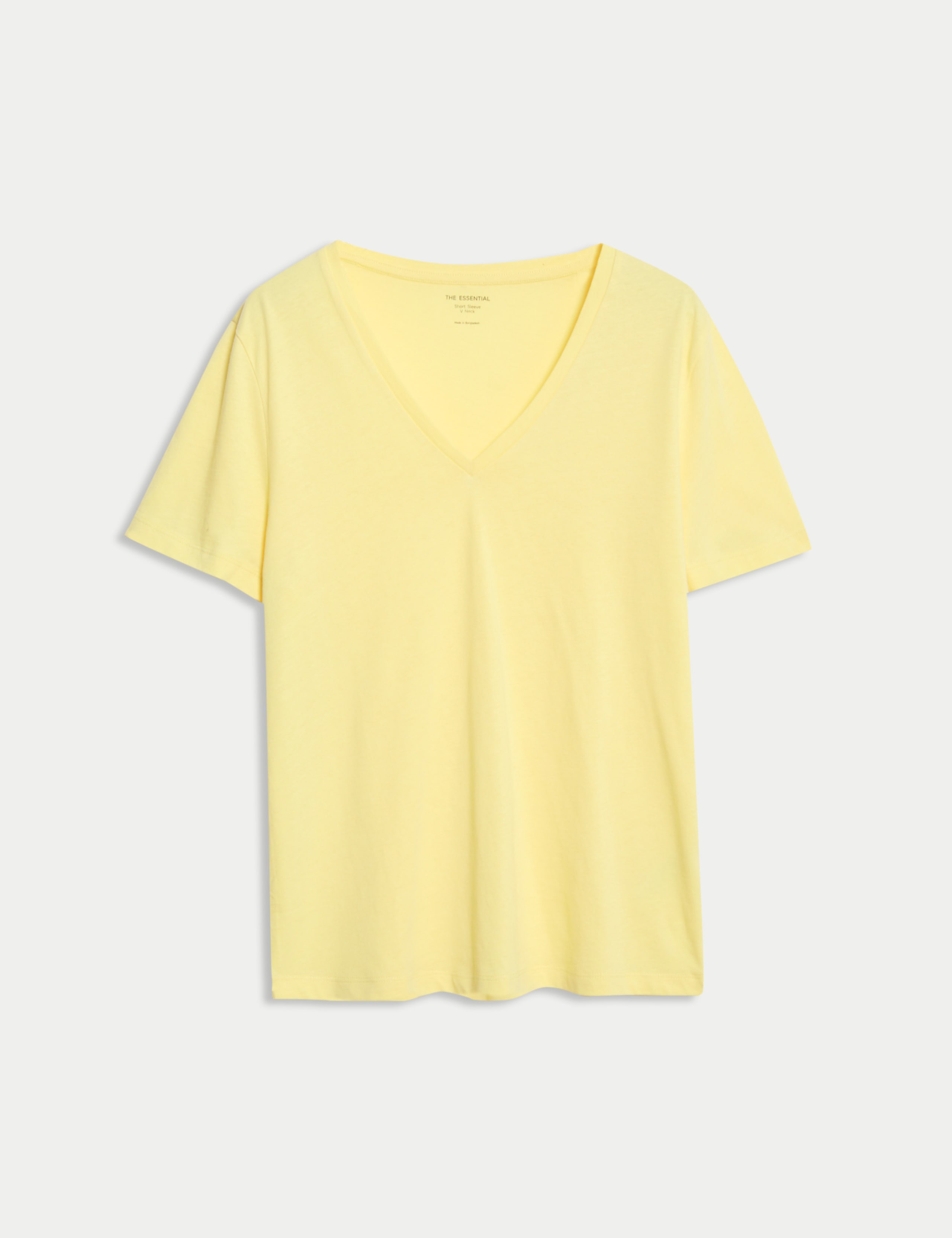 Pure Cotton V-Neck T-Shirt 2 of 5
