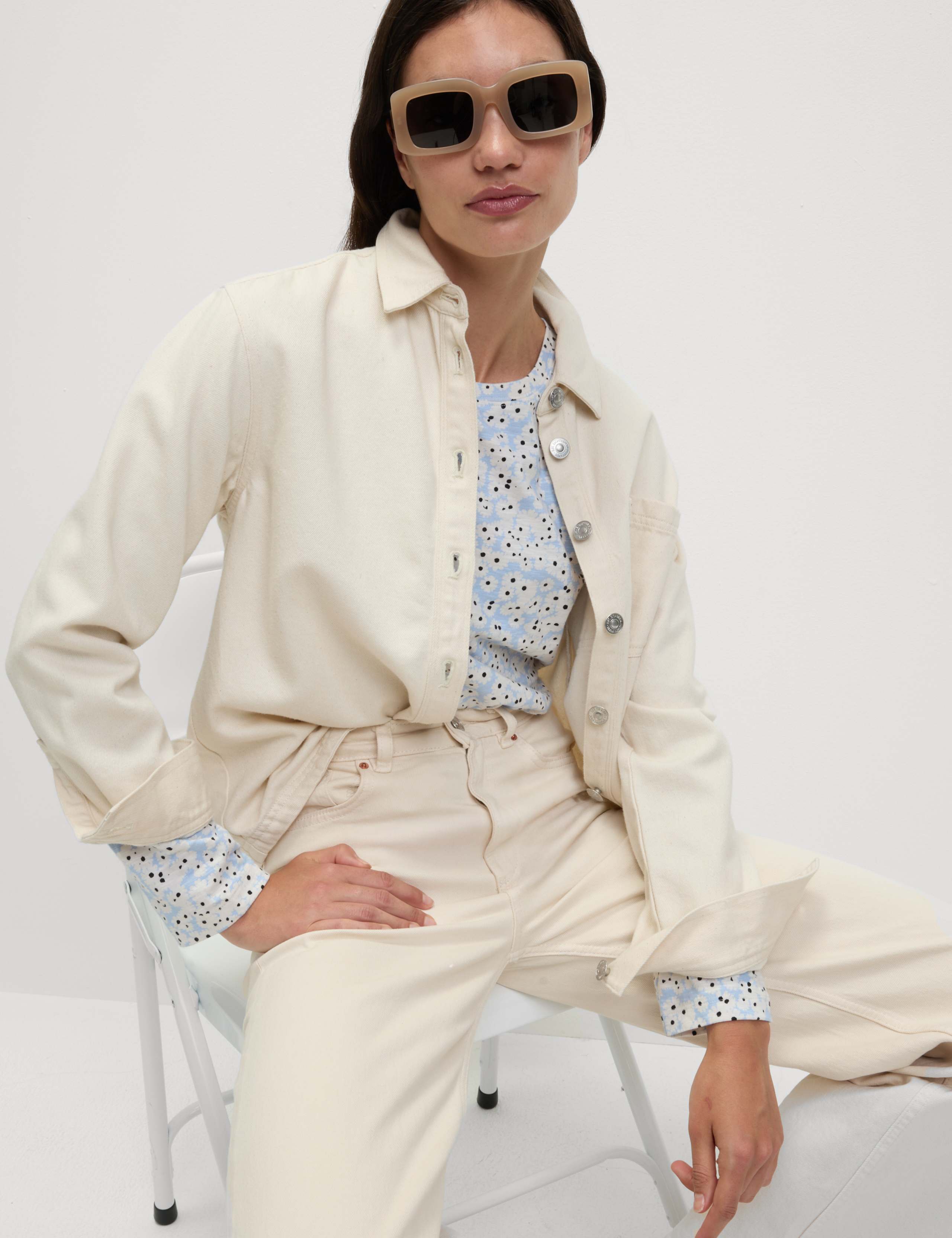 Pure Cotton Crew Neck T-Shirt 3 of 4