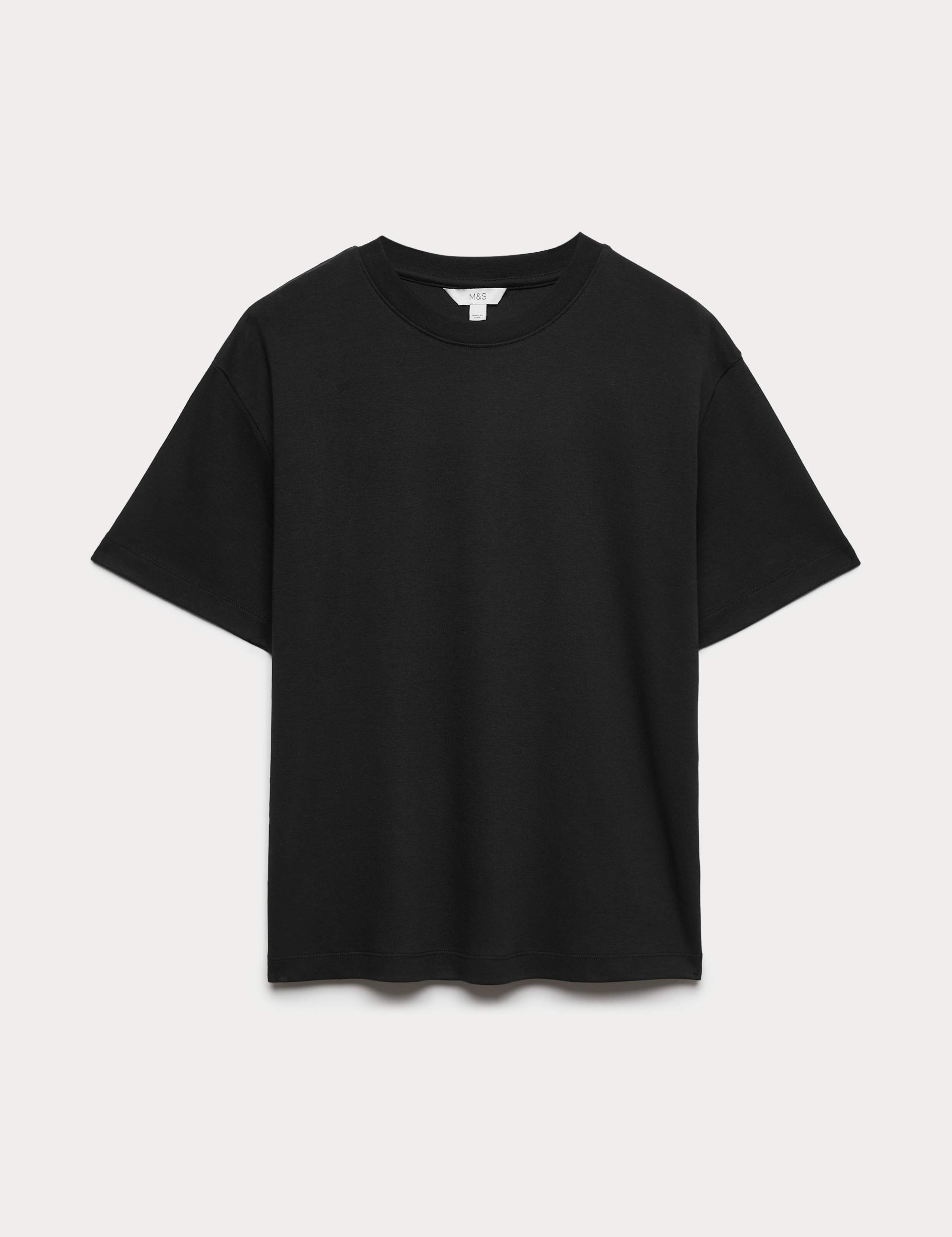Pure Cotton Crew Neck Oversized T-Shirt 2 of 5