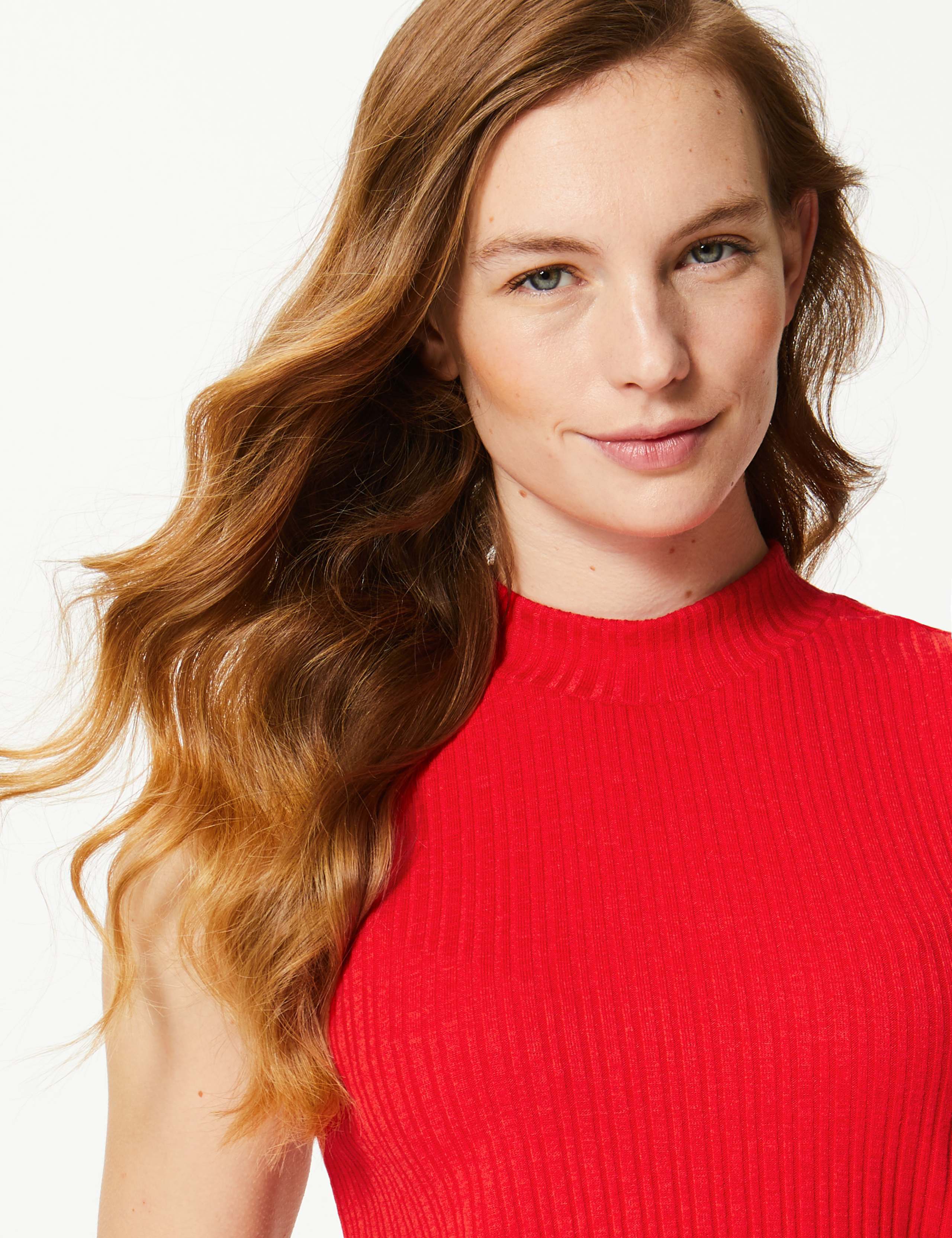 Ribbed Longline Regular Fit Tank Top 3 of 4