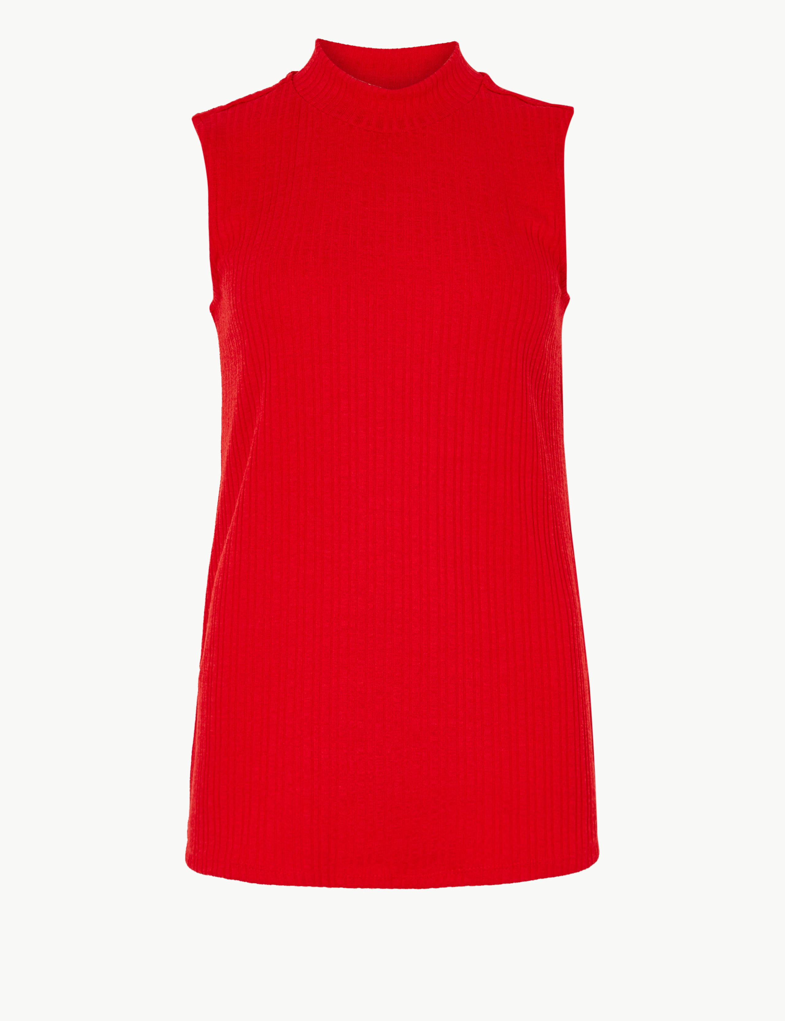 Ribbed Longline Regular Fit Tank Top 2 of 4