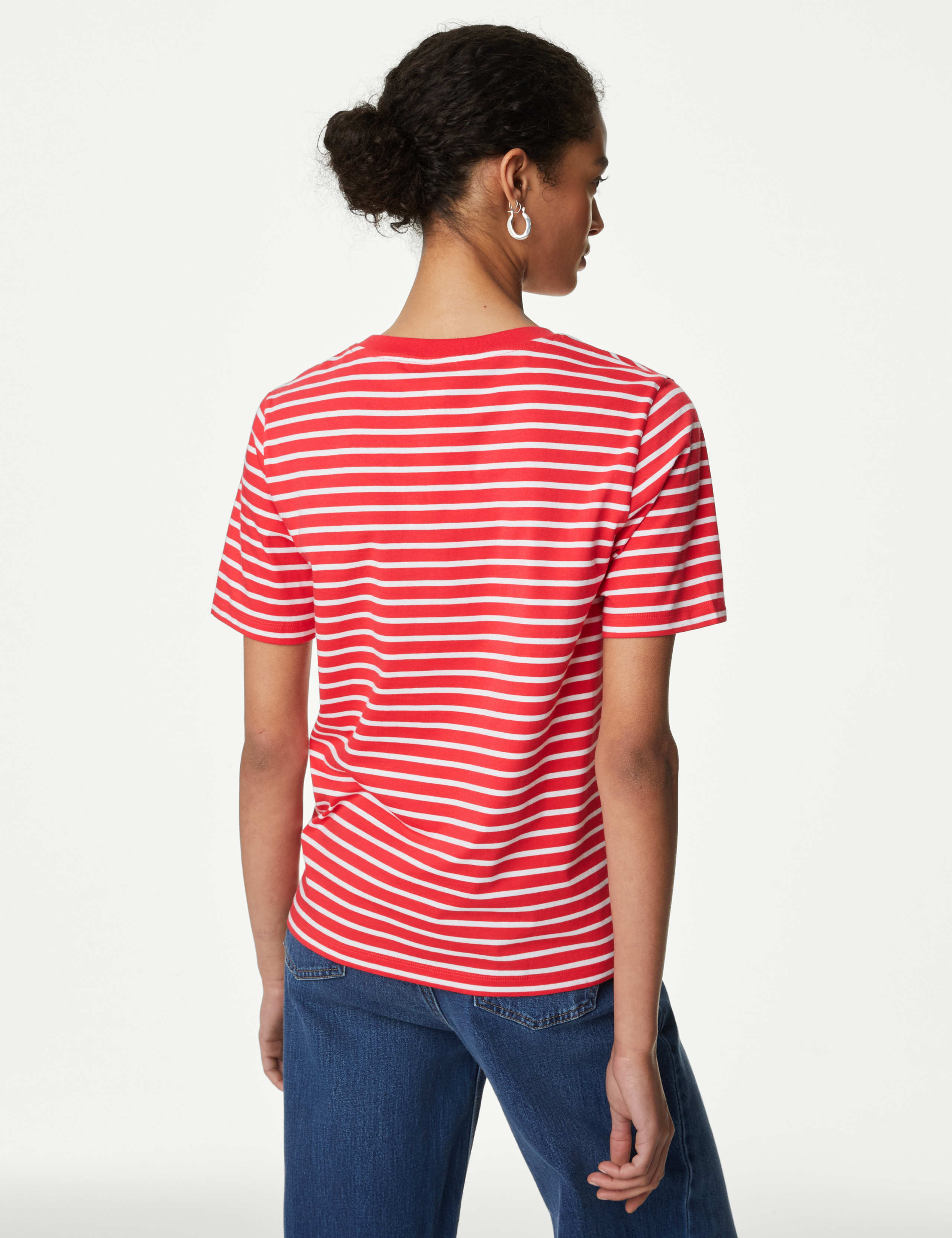 Pure Cotton Striped Everyday Fit T-Shirt 5 of 5