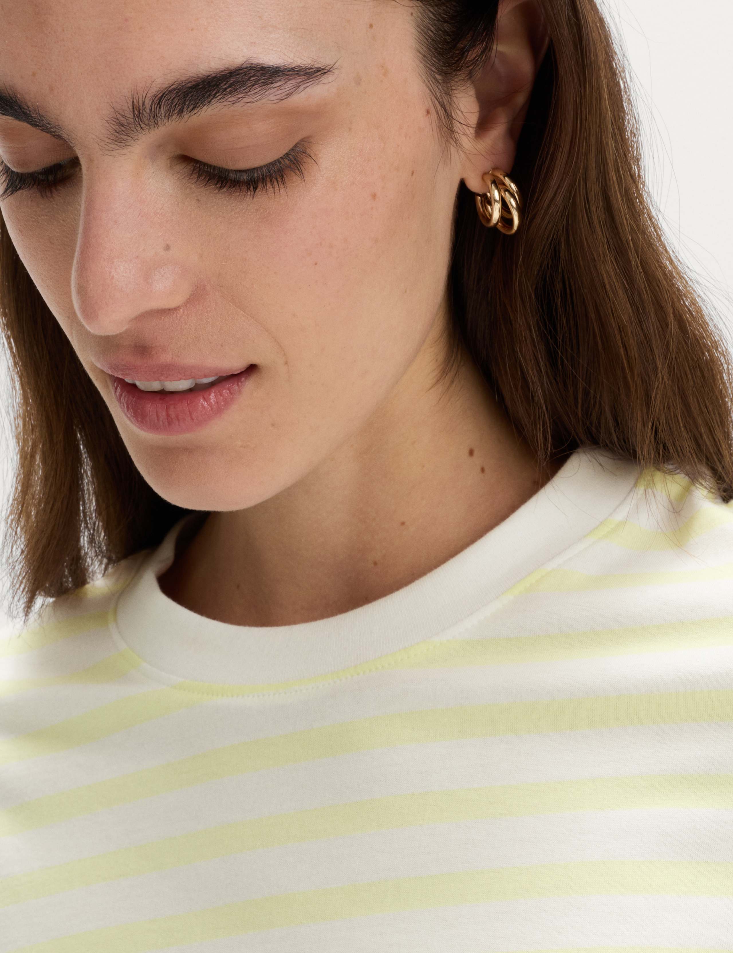Pure Cotton Striped Everyday Fit T-Shirt 3 of 5