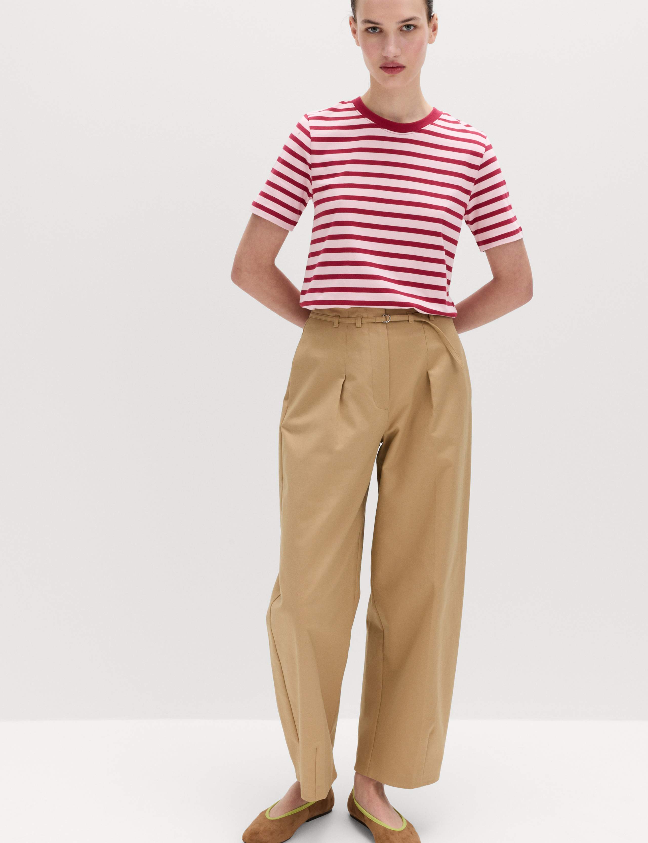 Pure Cotton Striped Everyday Fit T-Shirt 3 of 6