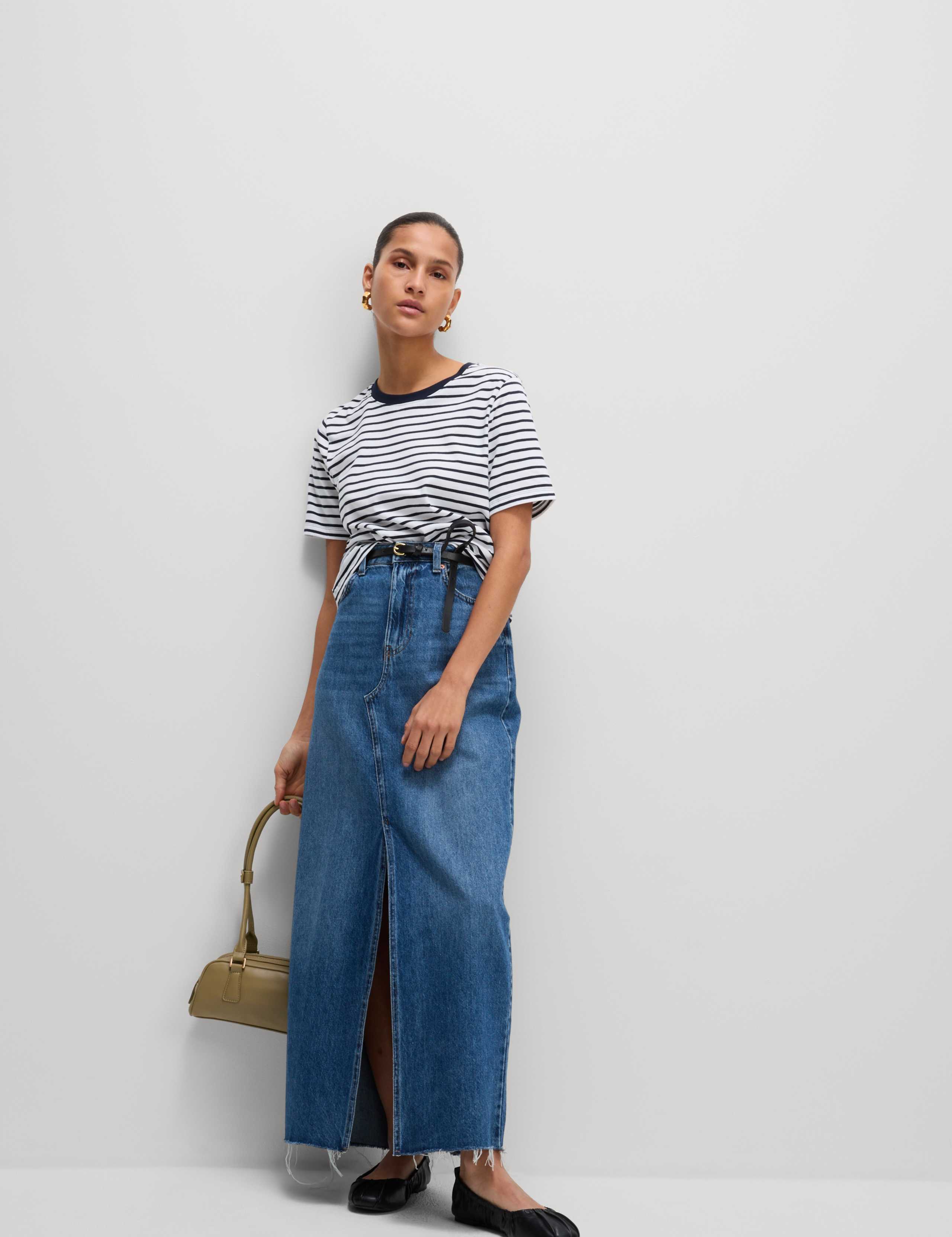 Pure Cotton Striped Everyday Fit T-Shirt 3 of 4