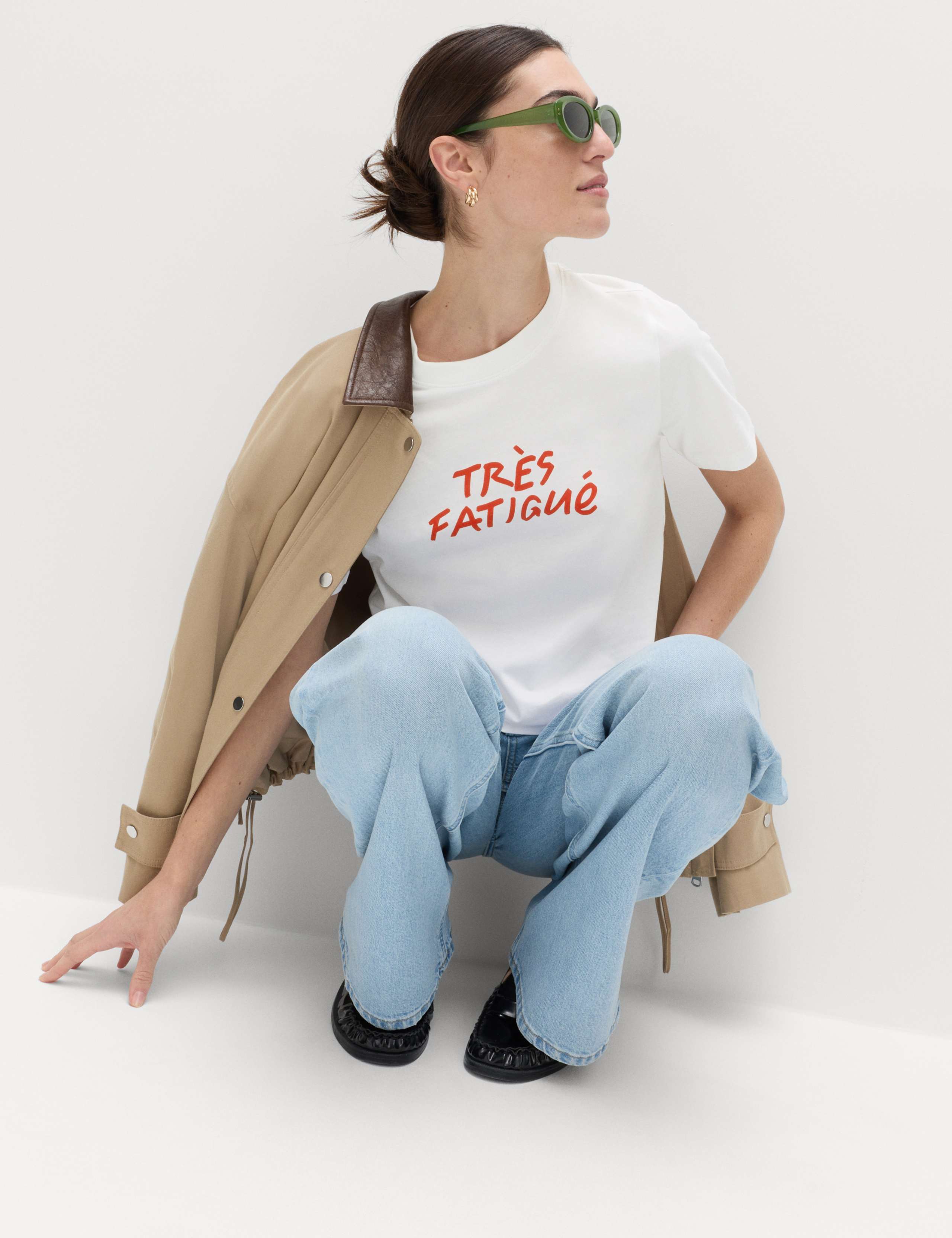 Pure Cotton Striped Everyday Fit T-Shirt 1 of 4