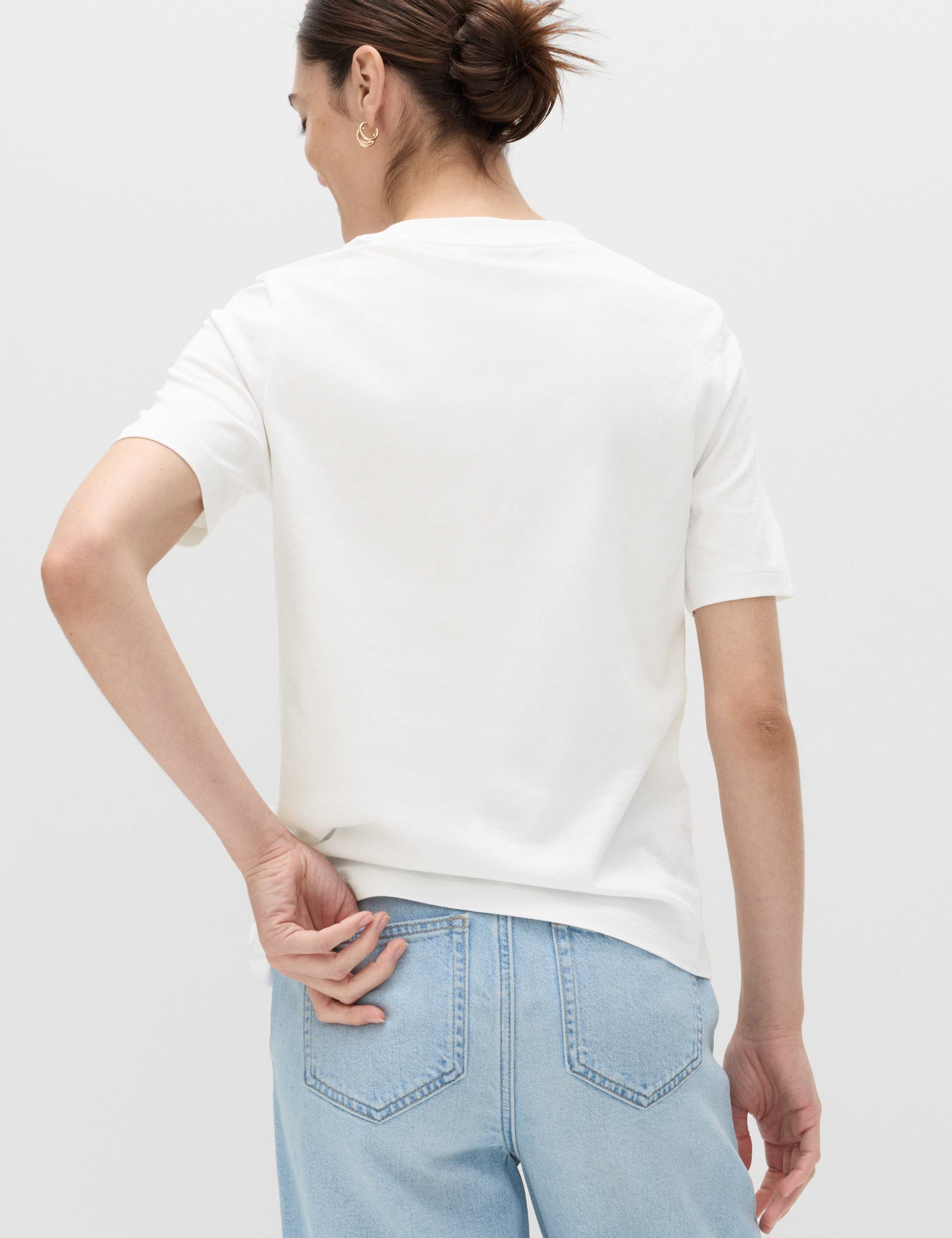Pure Cotton Striped Everyday Fit T-Shirt 3 of 4