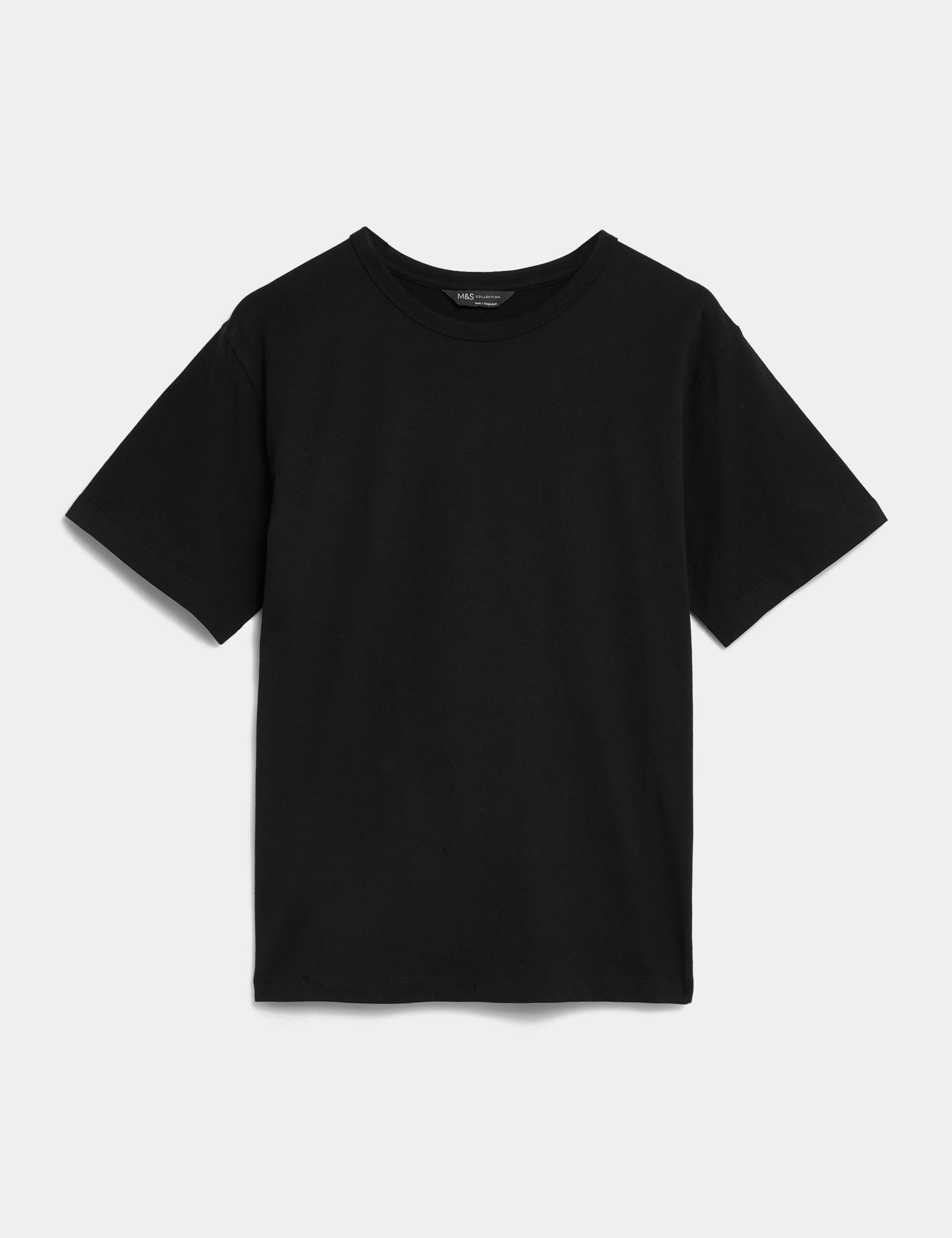 Pure Cotton Crew Neck Oversized T-Shirt 2 of 5