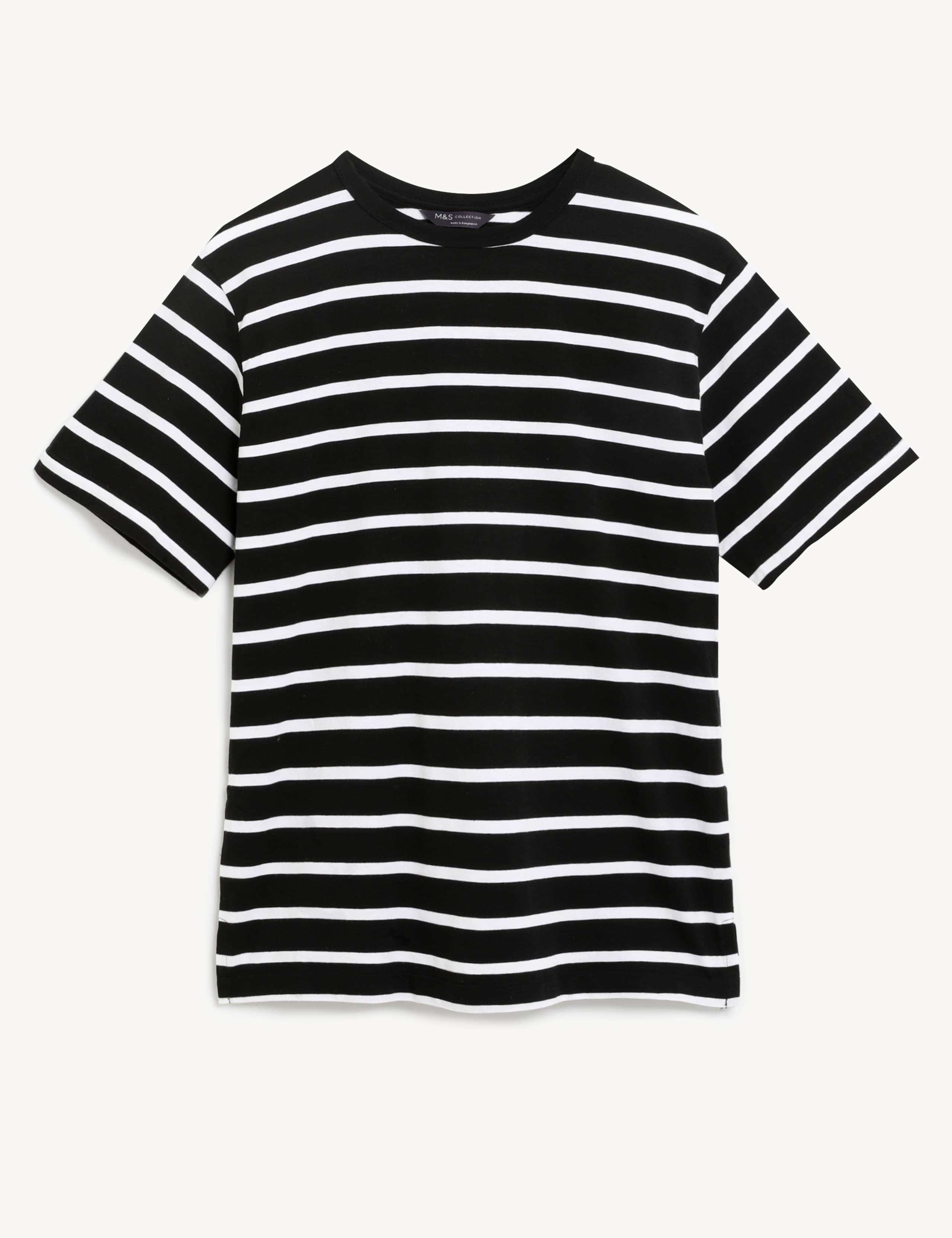 Pure Cotton Striped Oversized T-Shirt 2 of 6