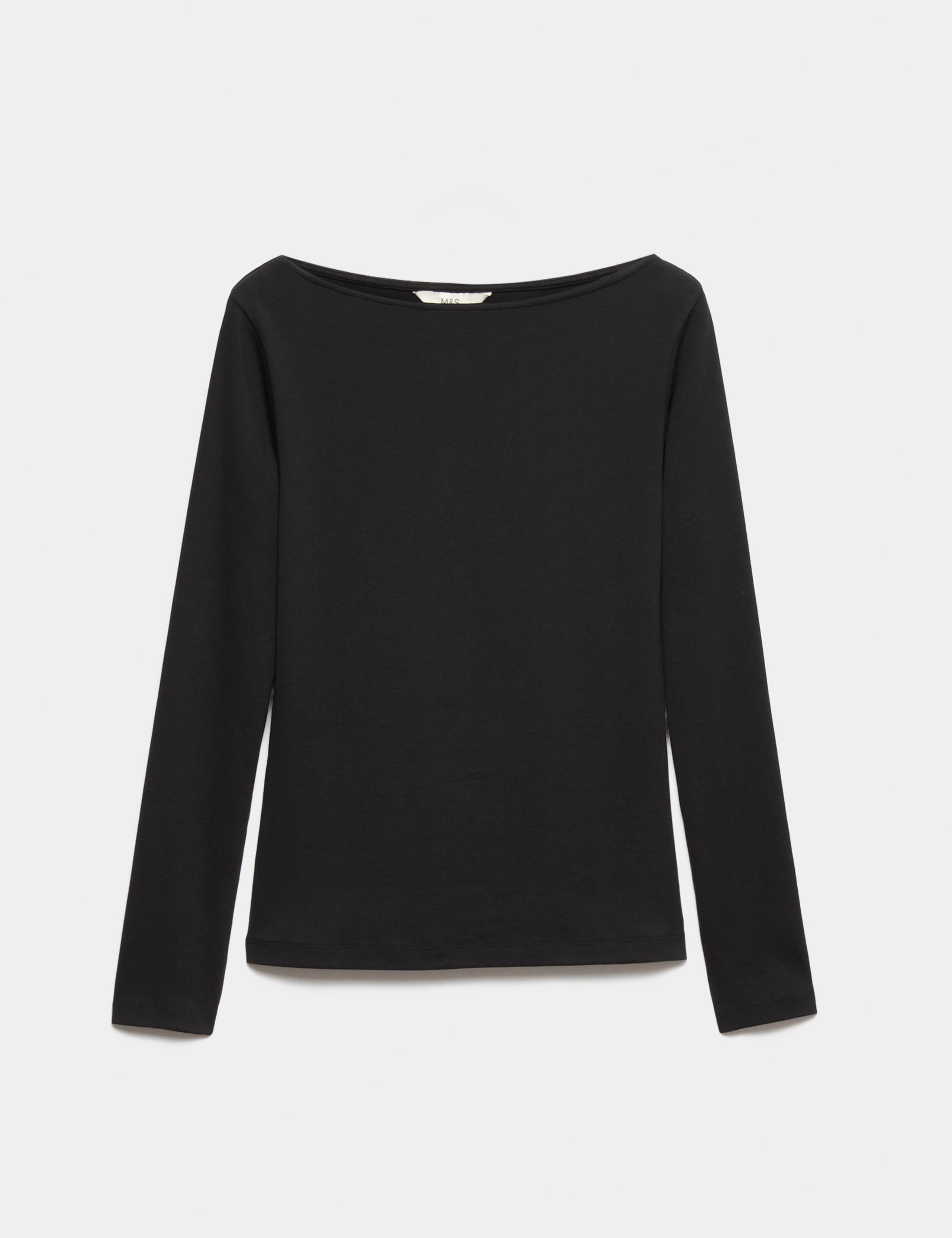 Cotton Rich Premium Slash Neck Top 2 of 4