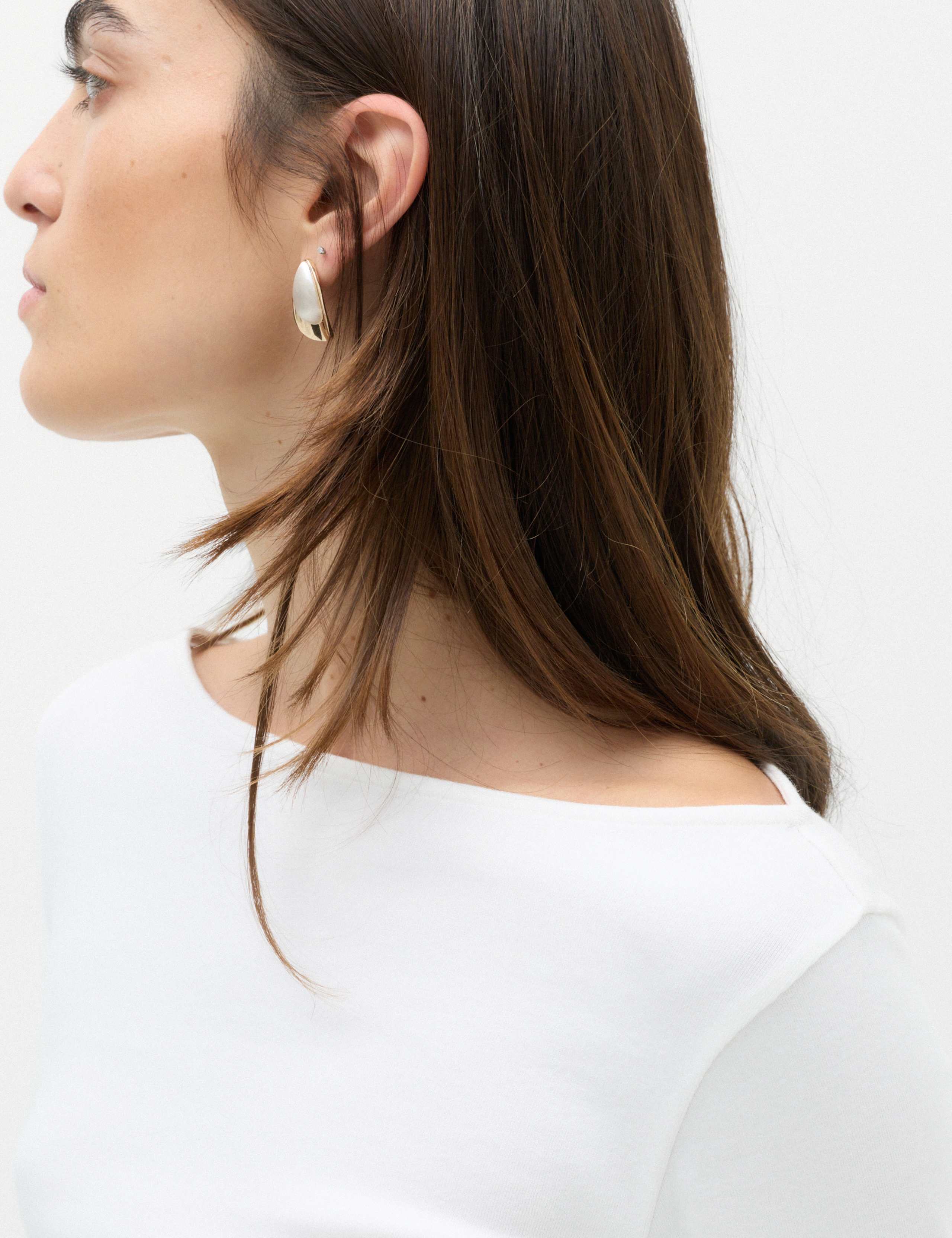 Cotton Rich Premium Slash Neck Top 3 of 4