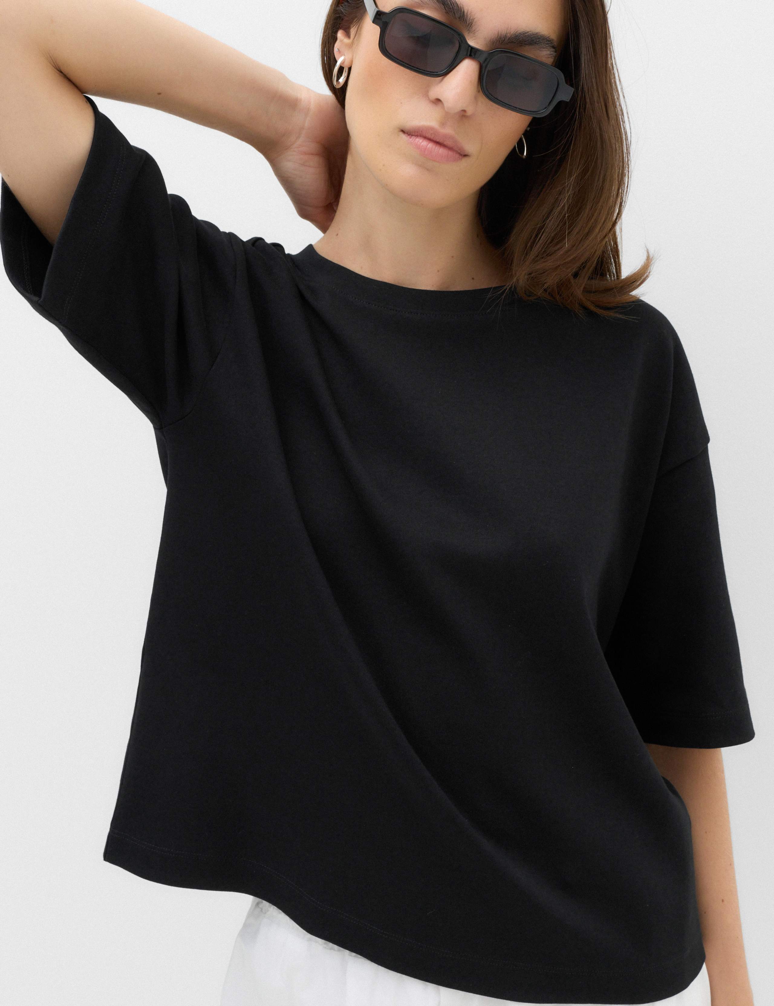 Pure Cotton Boxy T-Shirt 1 of 4
