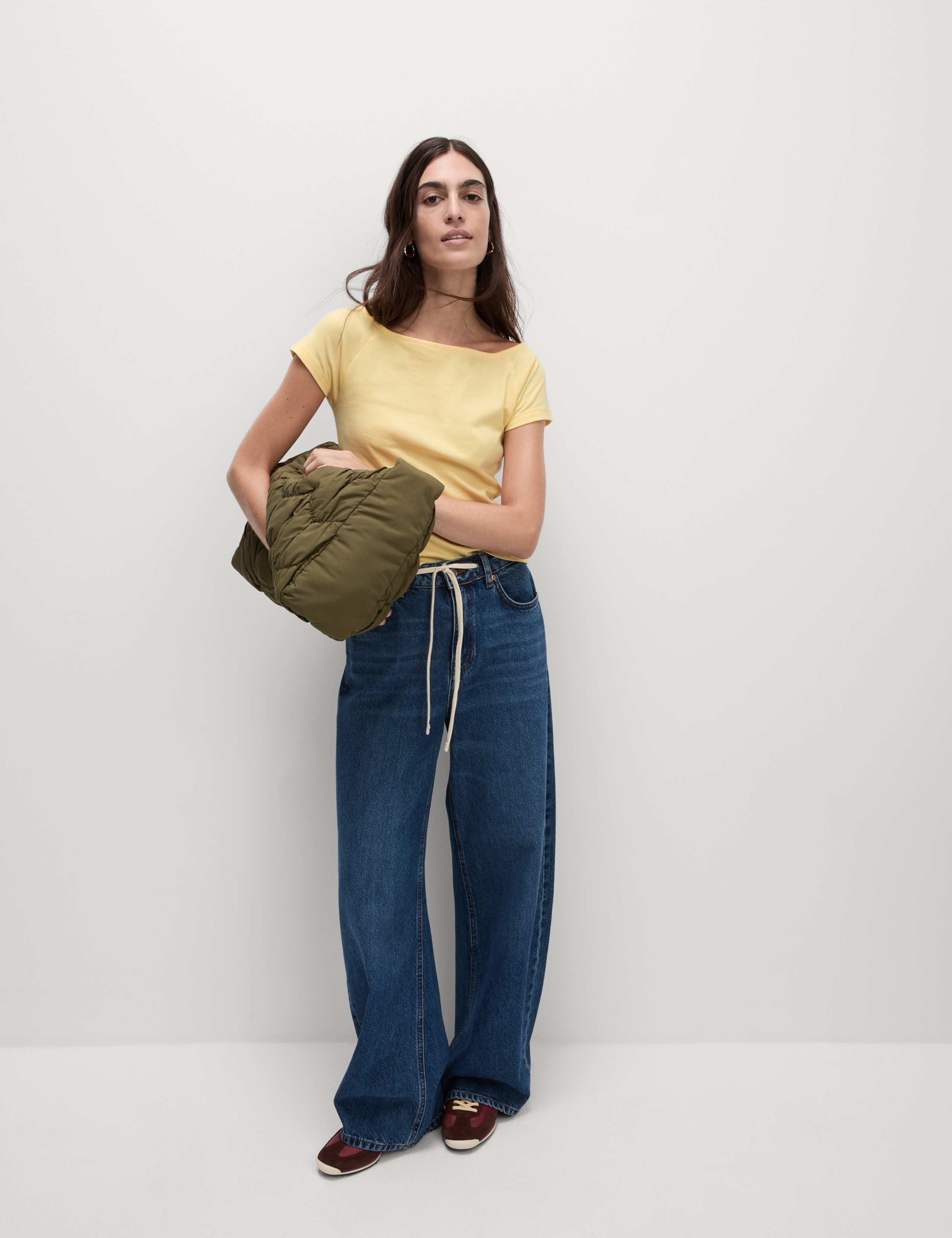 Pure Cotton Slim Fit Off The Shoulder Top 3 of 5