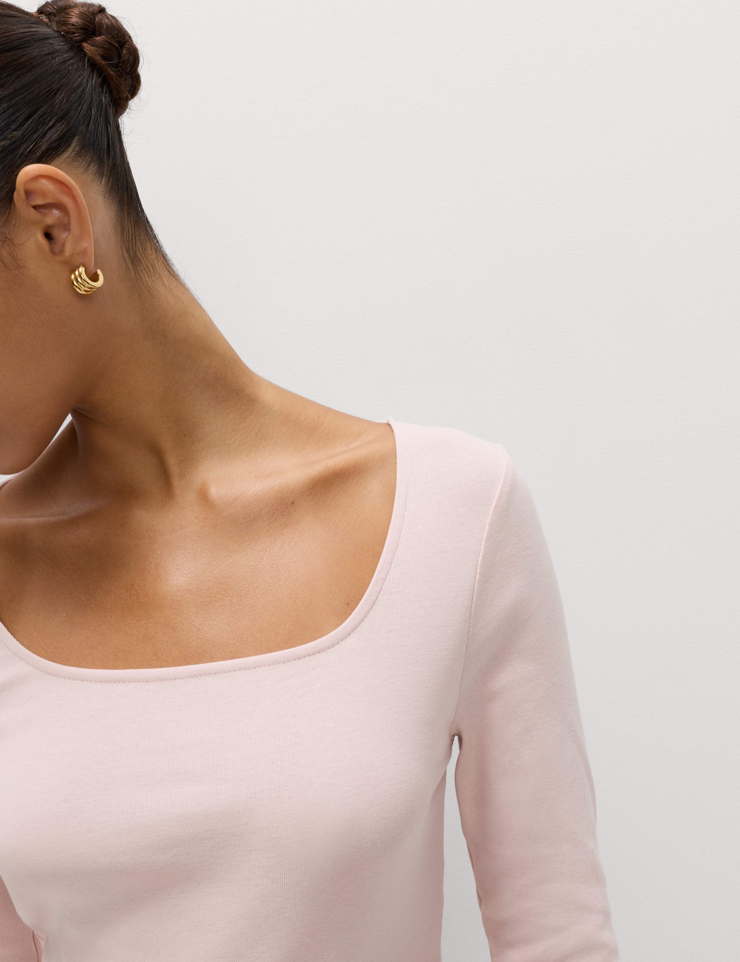 Pure Cotton Square Neck Top 3 of 4