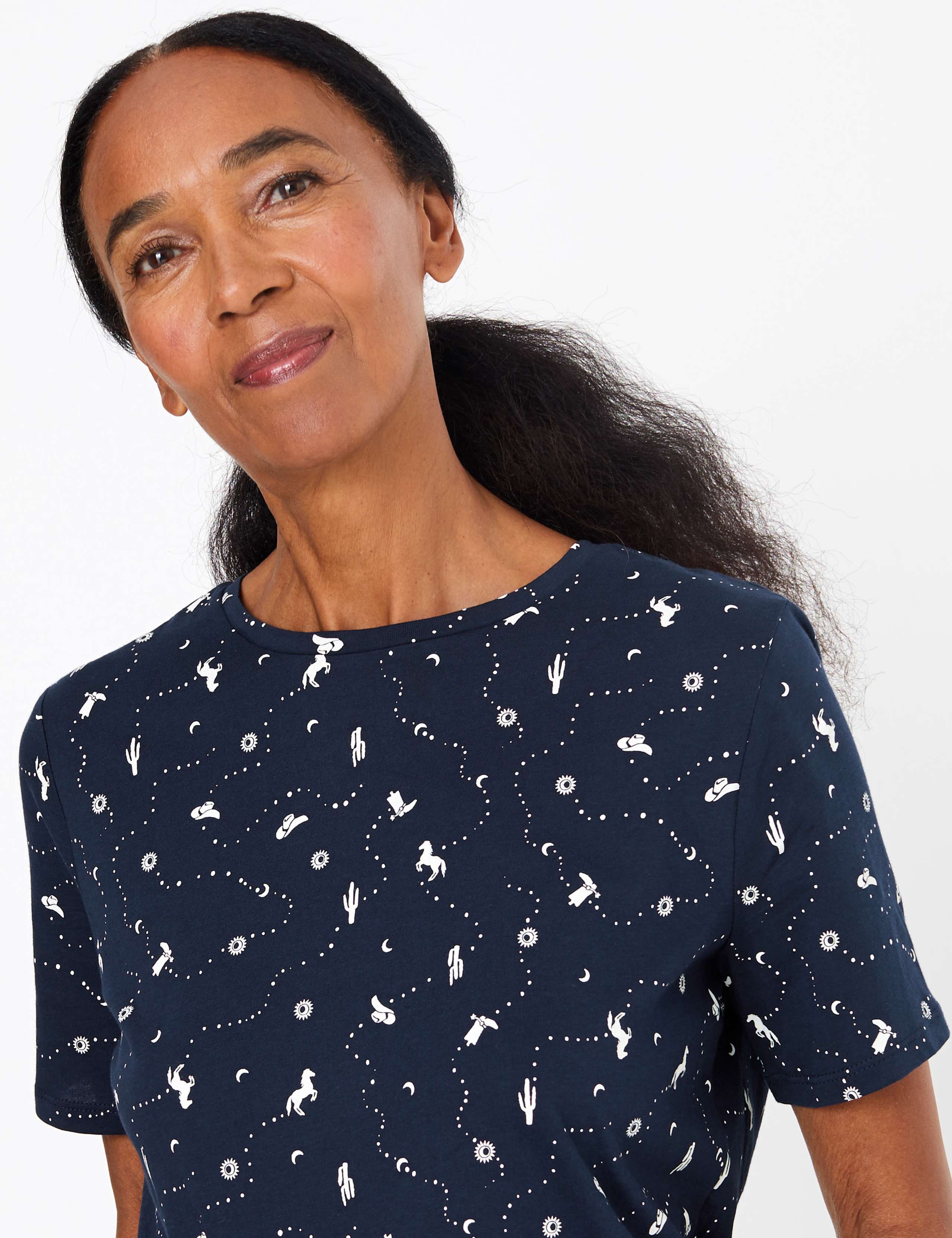 Cotton Printed Straight Fit T-Shirt 3 of 4