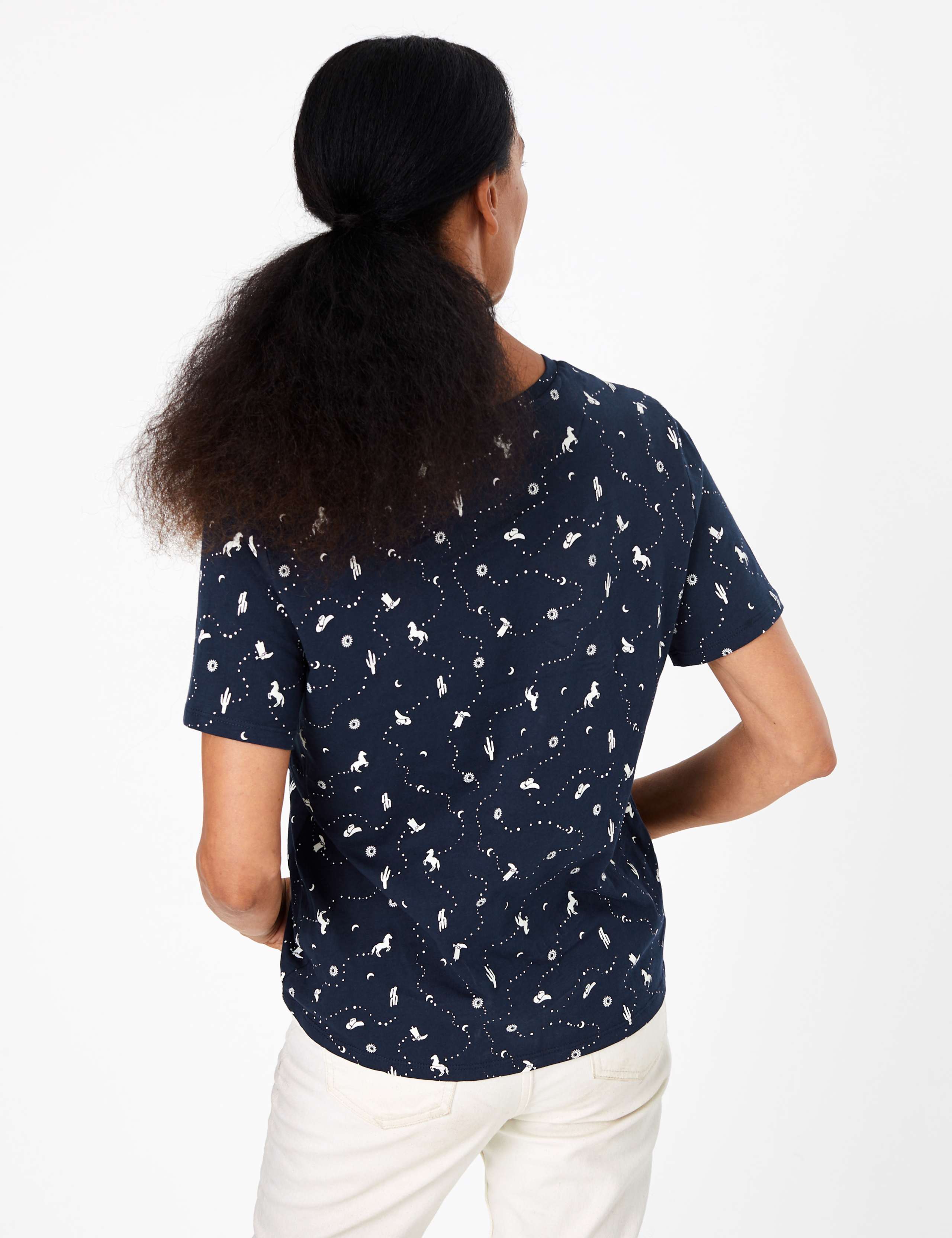 Cotton Printed Straight Fit T-Shirt 4 of 4