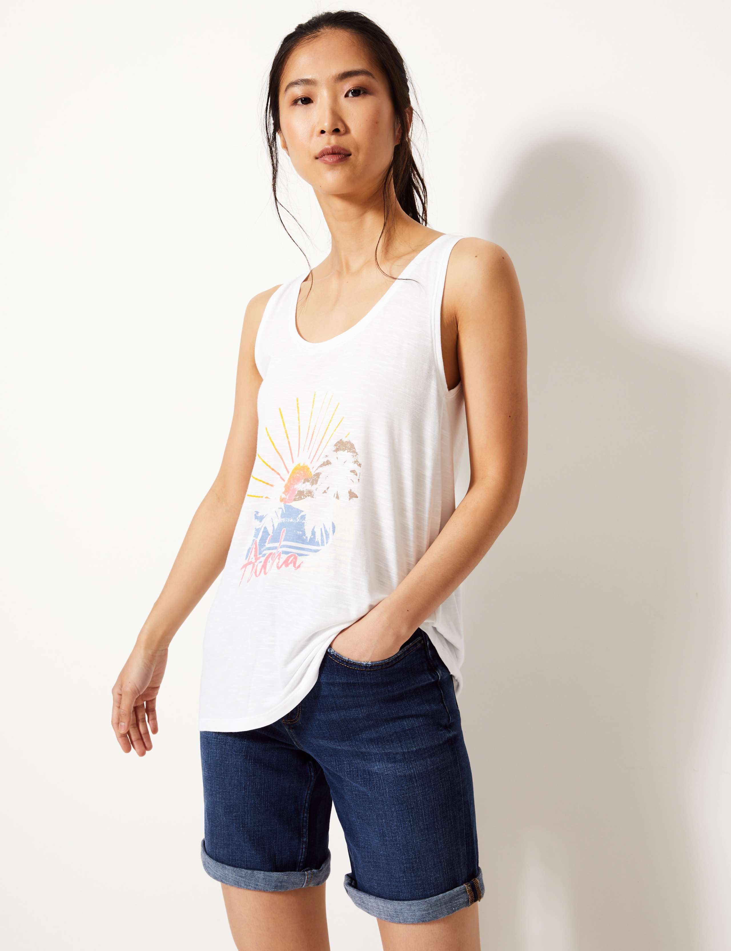 Aloha Relaxed Fit Vest Top 1 of 4