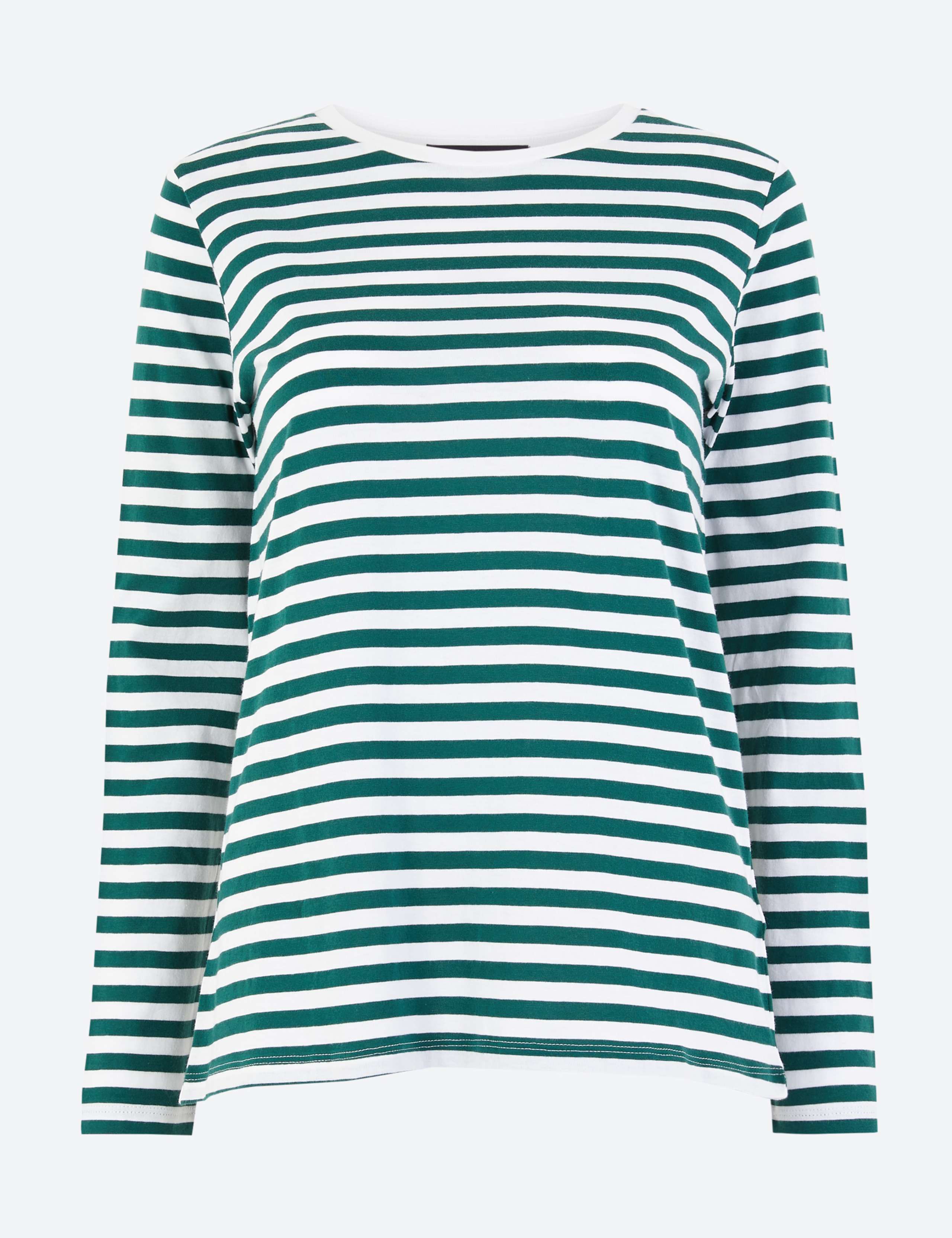 Pure Cotton Striped Straight Fit T-Shirt 2 of 4