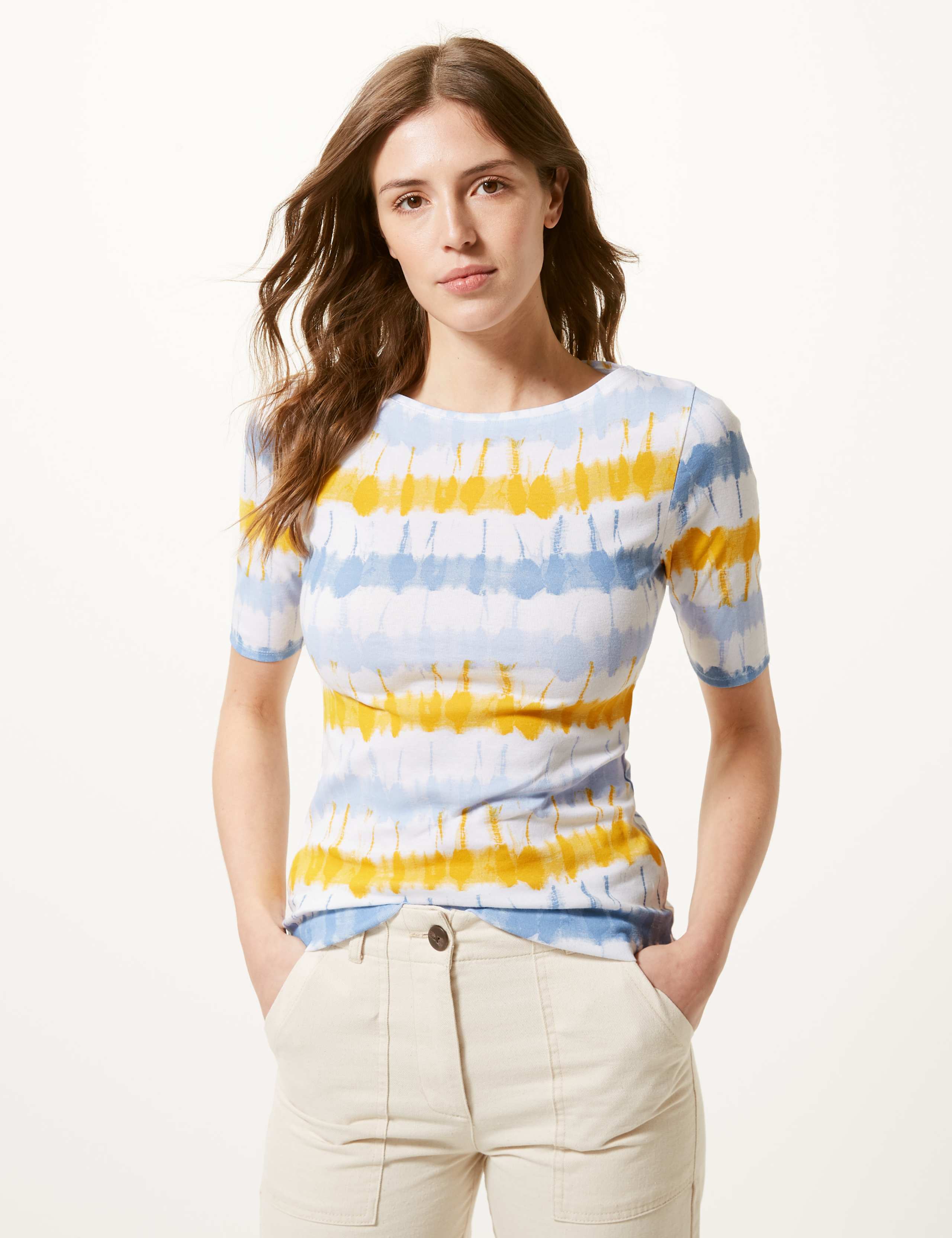 Pure Cotton Tie-Dye Regular Fit T-Shirt 1 of 4