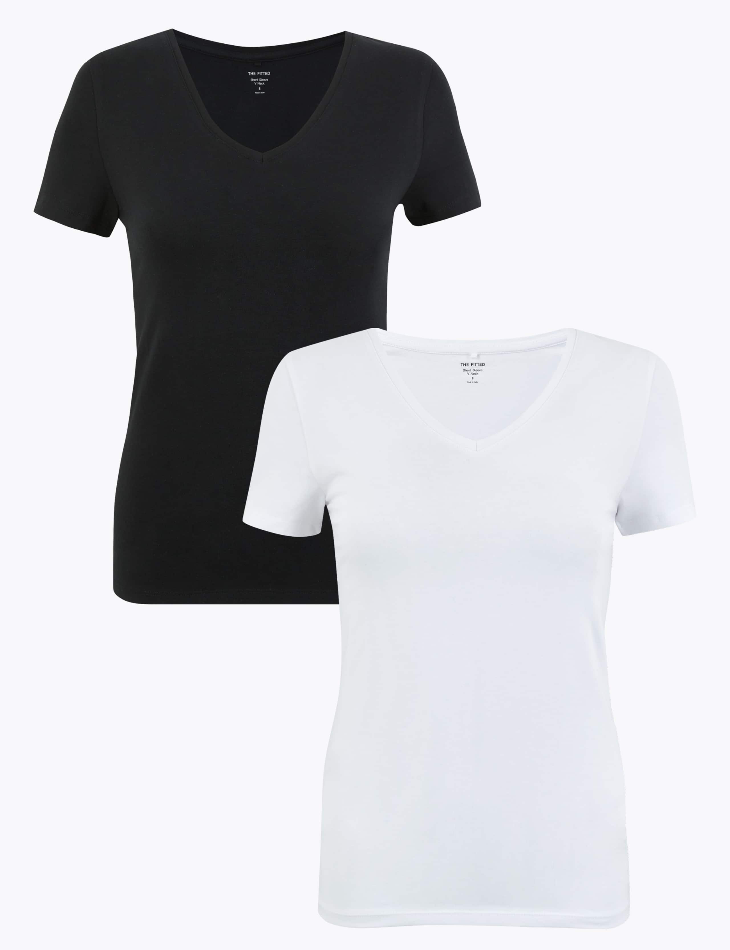 2pk Cotton Rich Fitted T-Shirts 1 of 1