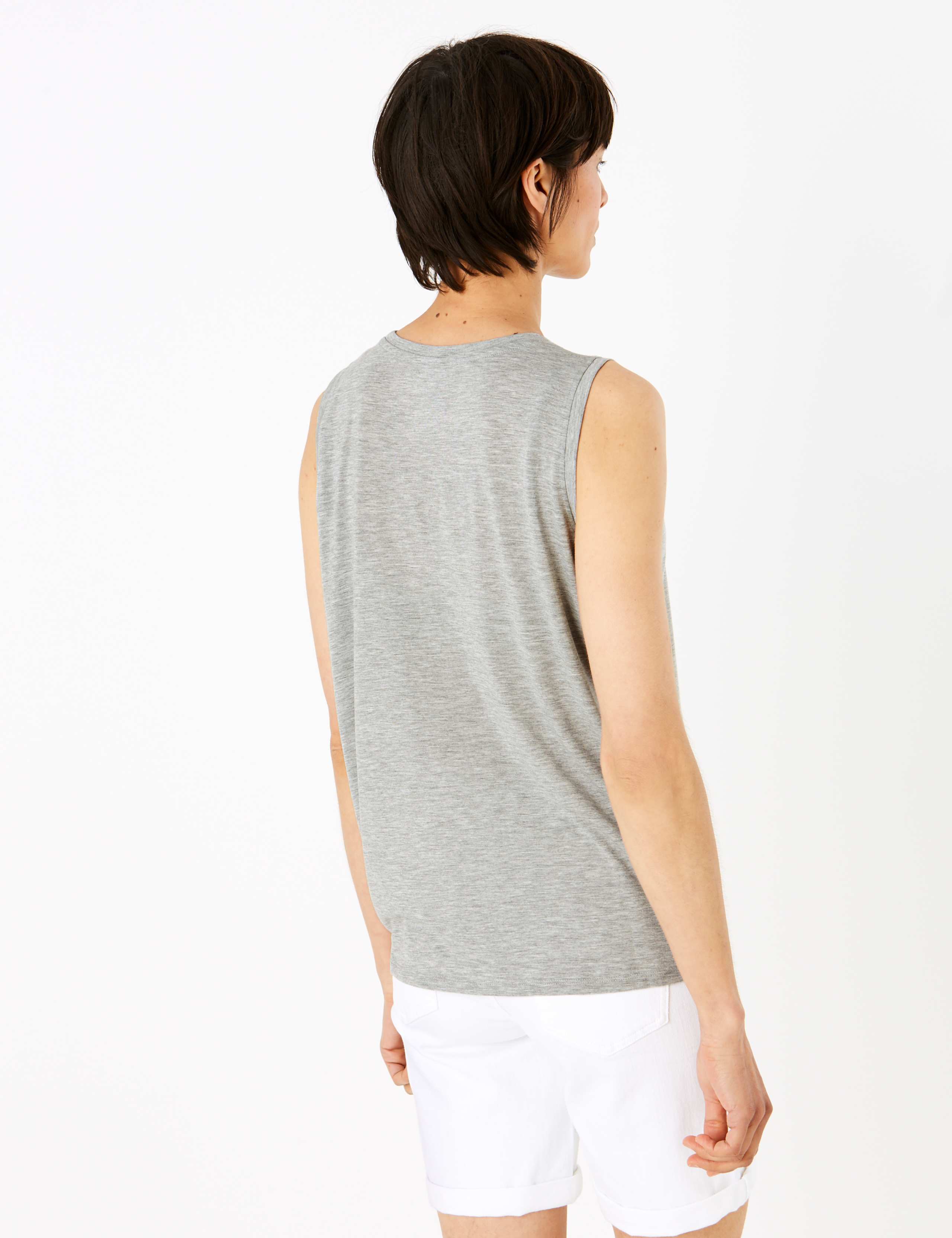 Relaxed Sleeveless Tank Vest Top 4 of 4
