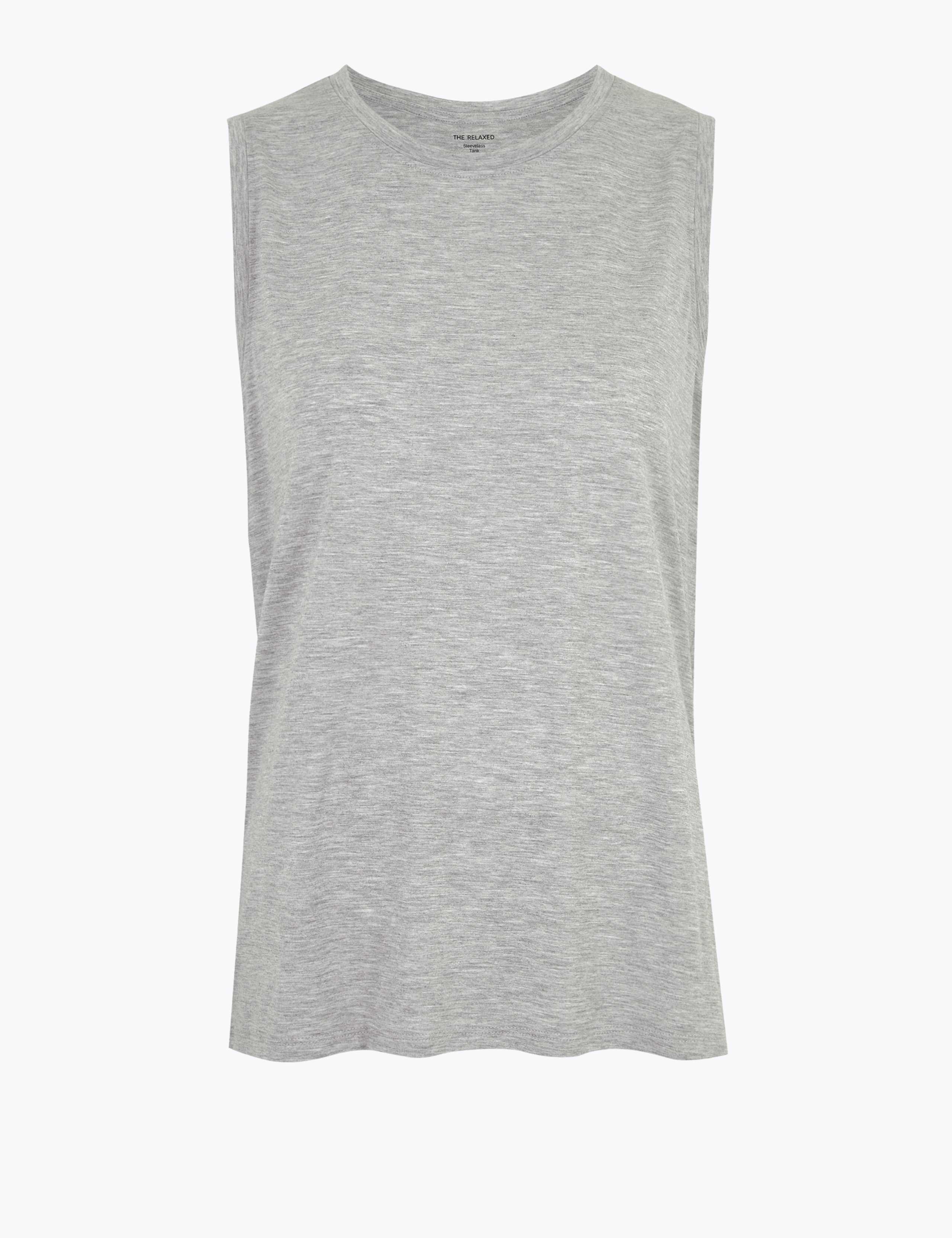 Relaxed Sleeveless Tank Vest Top 2 of 4