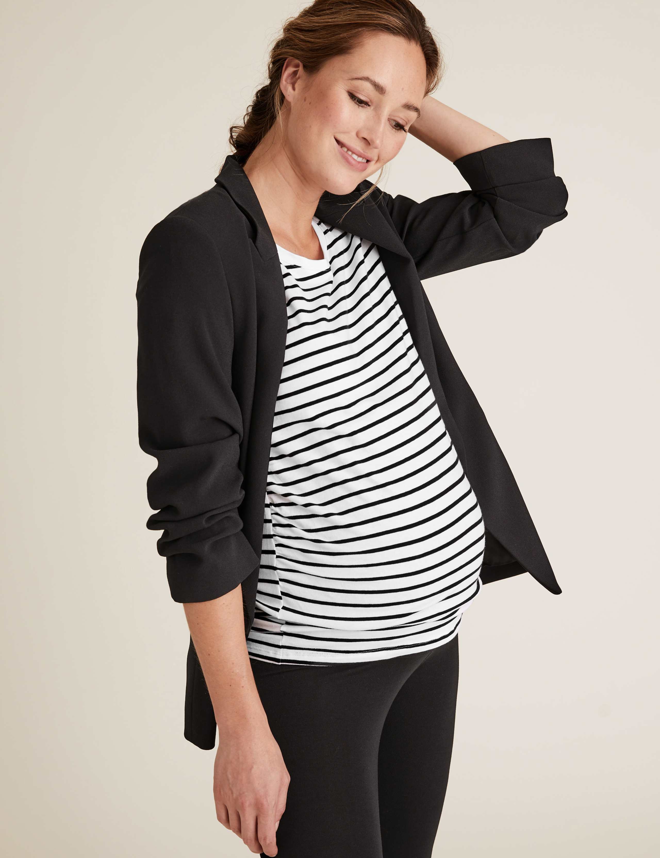 Maternity 2 Pack Cotton Fitted T-Shirts 1 of 5