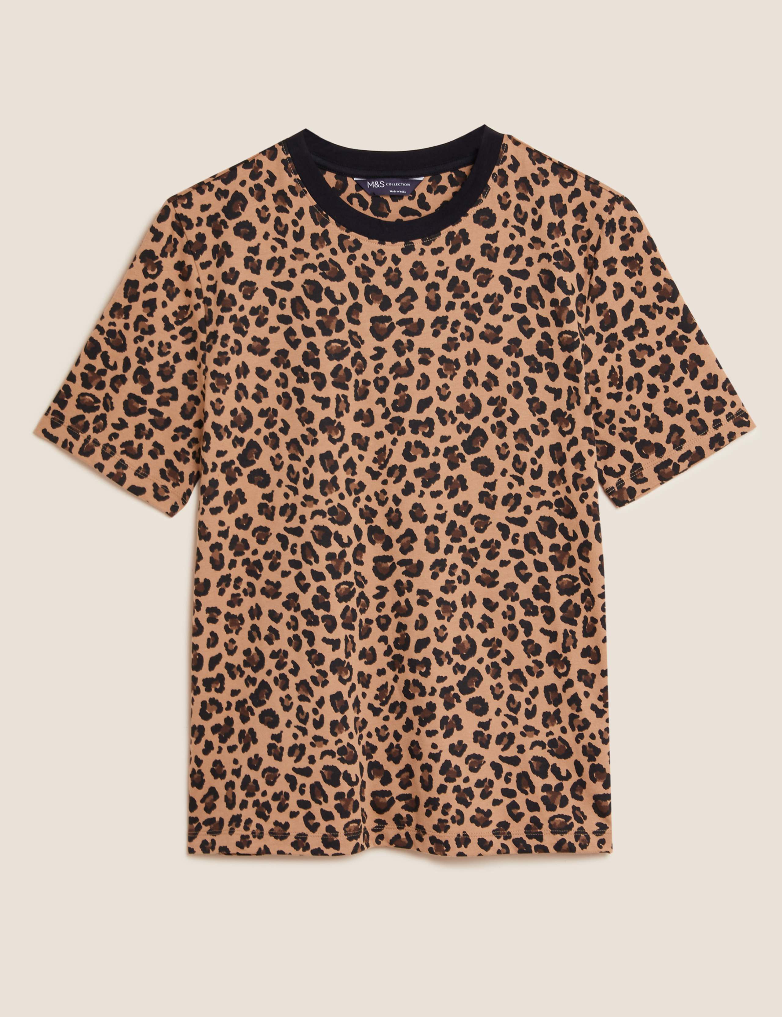 Pure Cotton Animal Print T-Shirt 2 of 5
