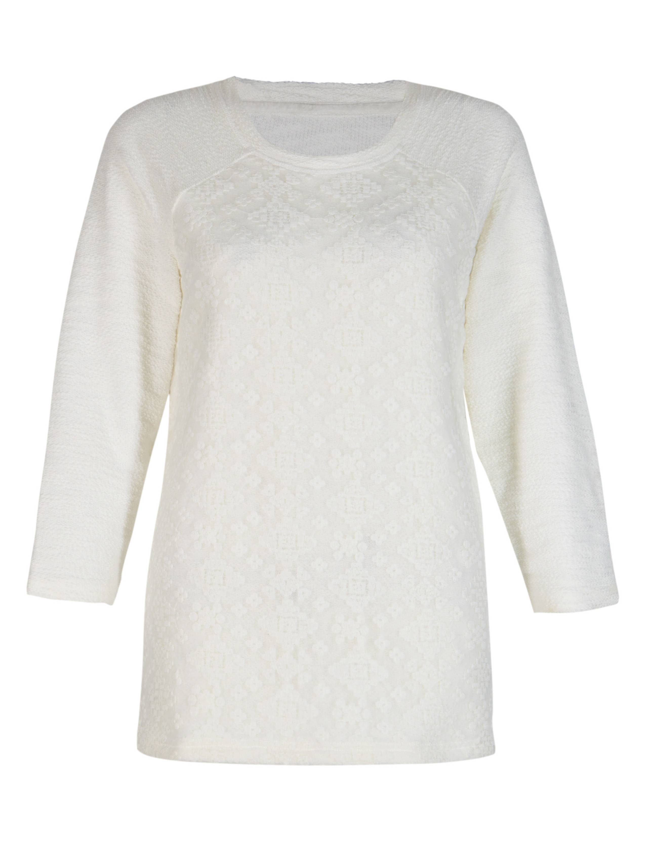 Pure Cotton Embroidered Sweat Top 3 of 5