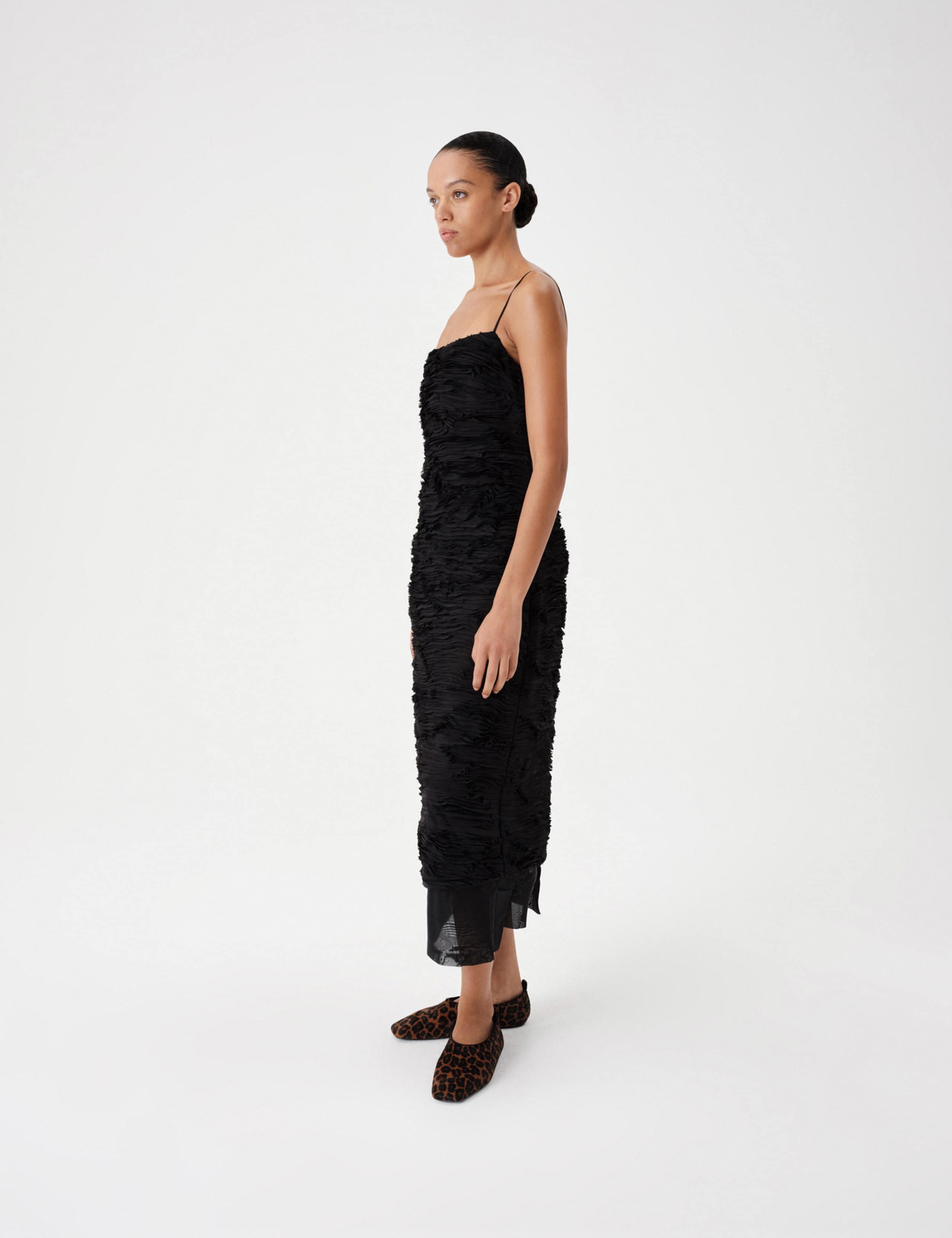 Georgette Layered Midi Cami Dress 3 of 7