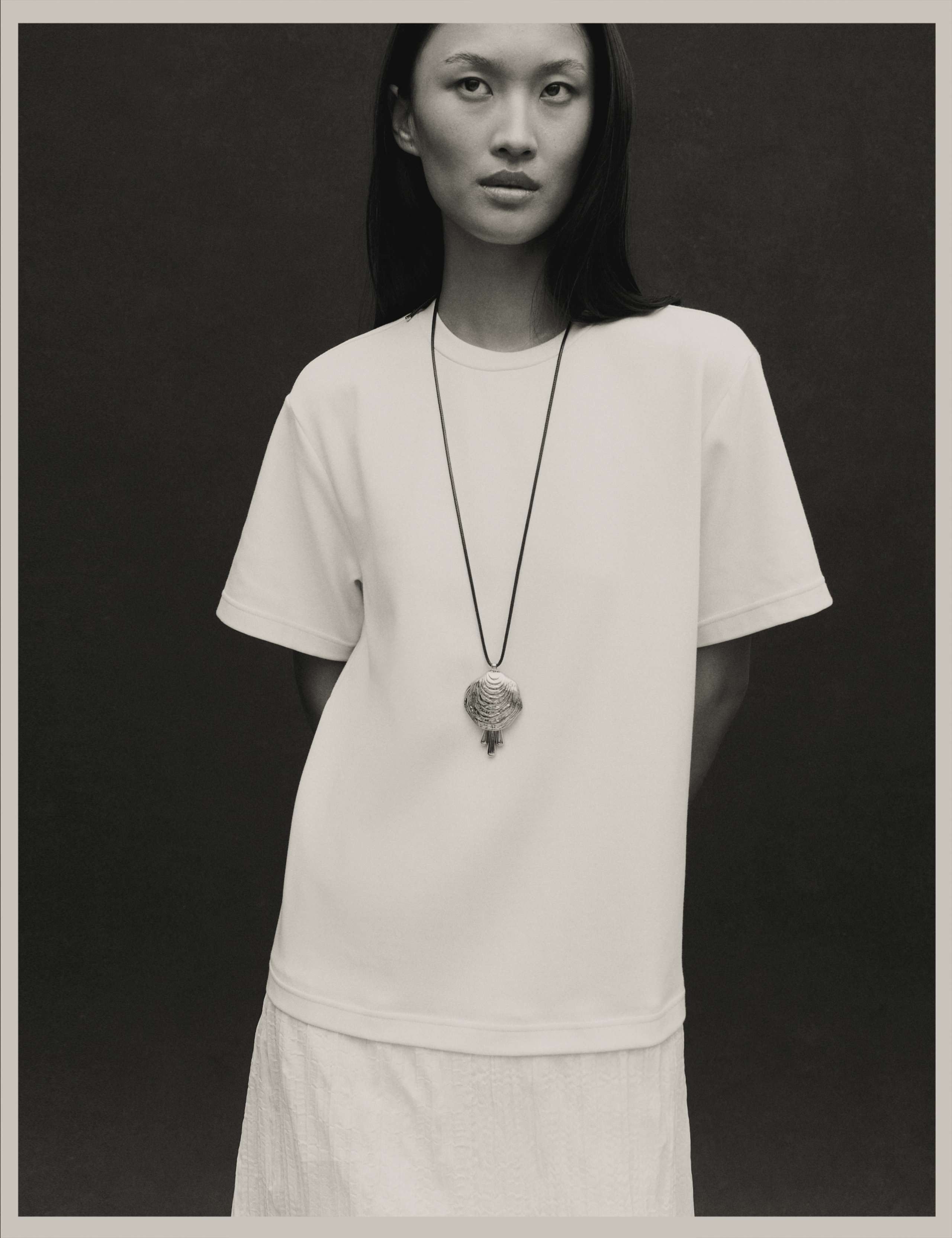 T-shirt Dress with sheer panel 7 of 7