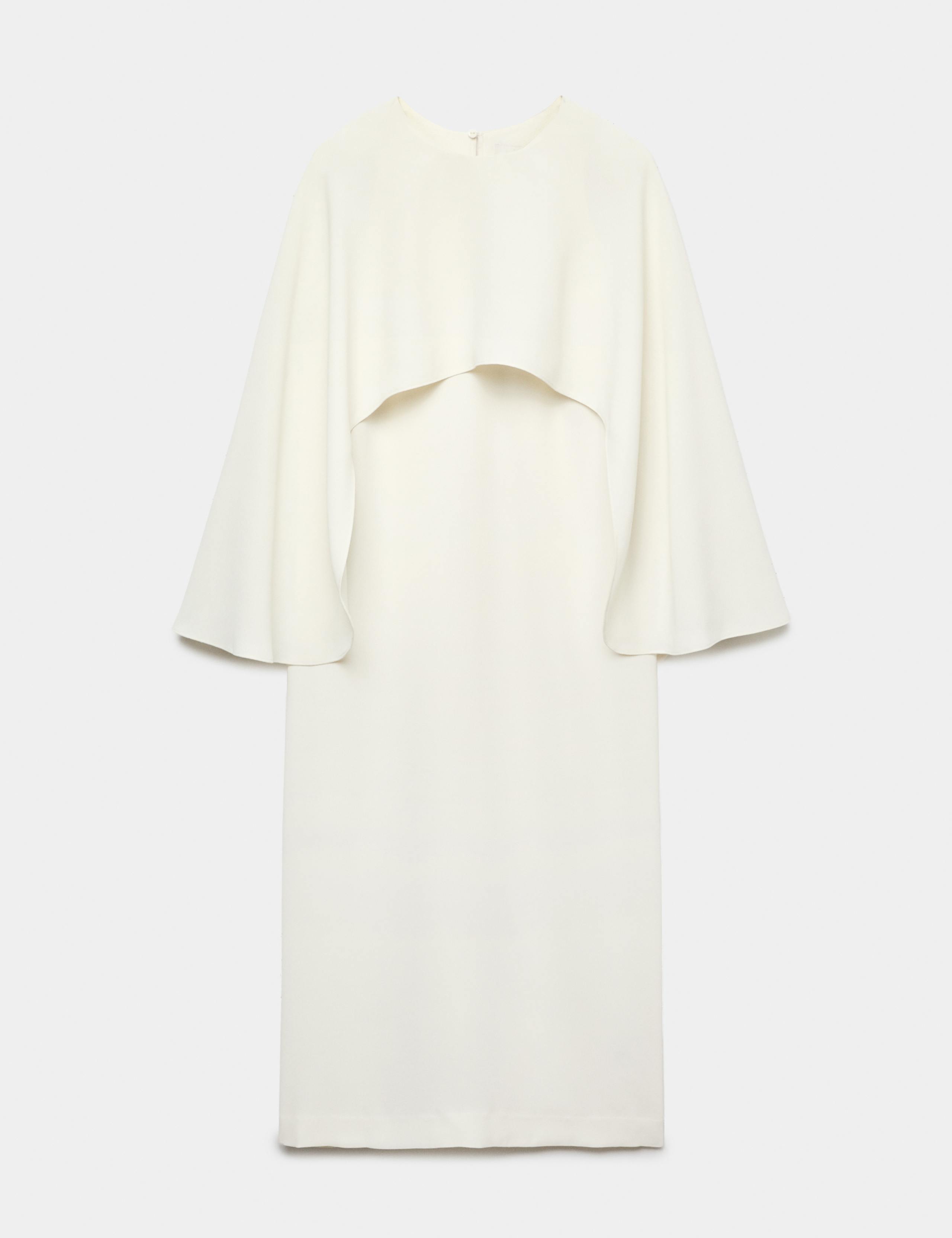 Satin Cape Detail Maxi Dress 2 of 6