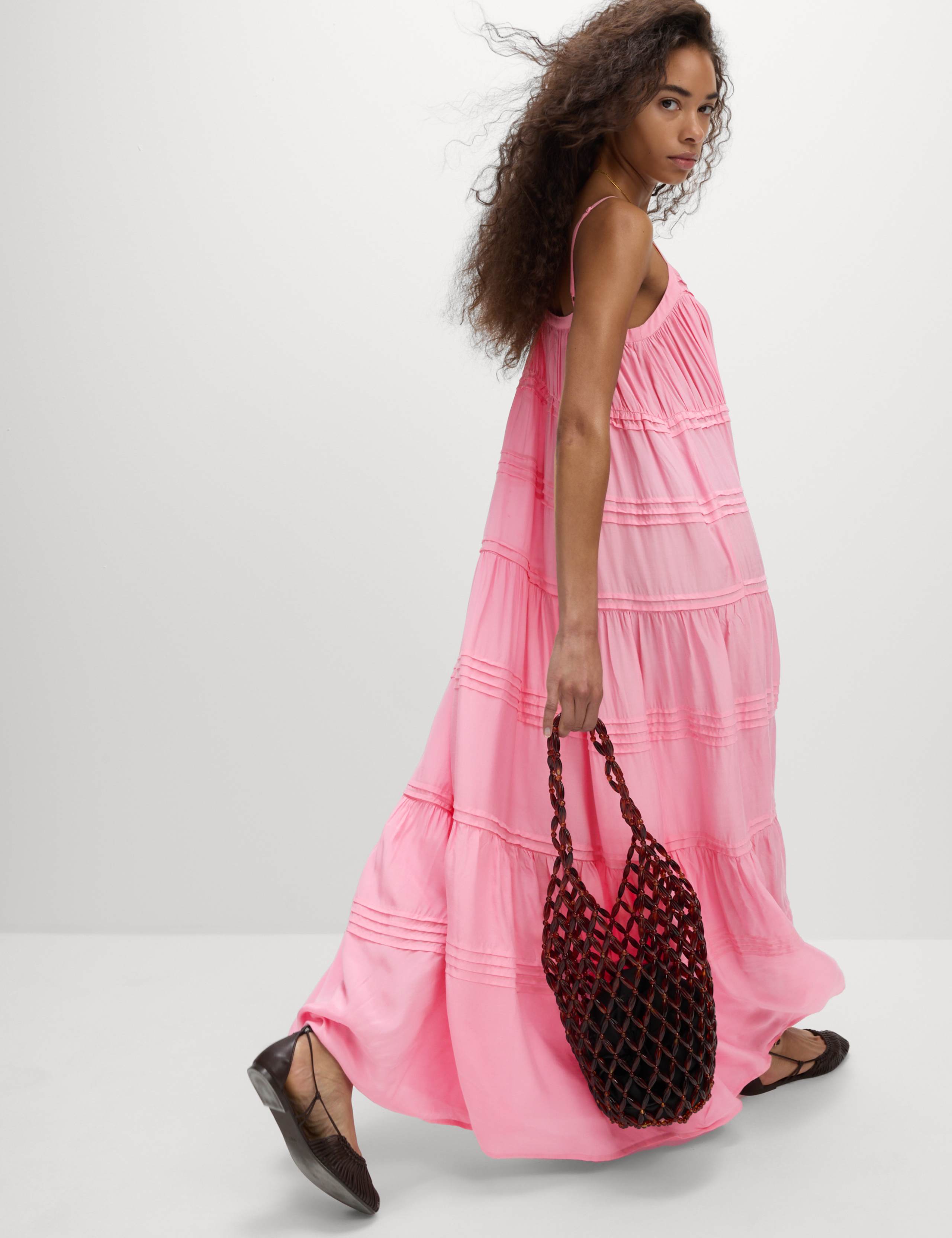 Square Neck Pintuck Maxi Cami Dress 7 of 7