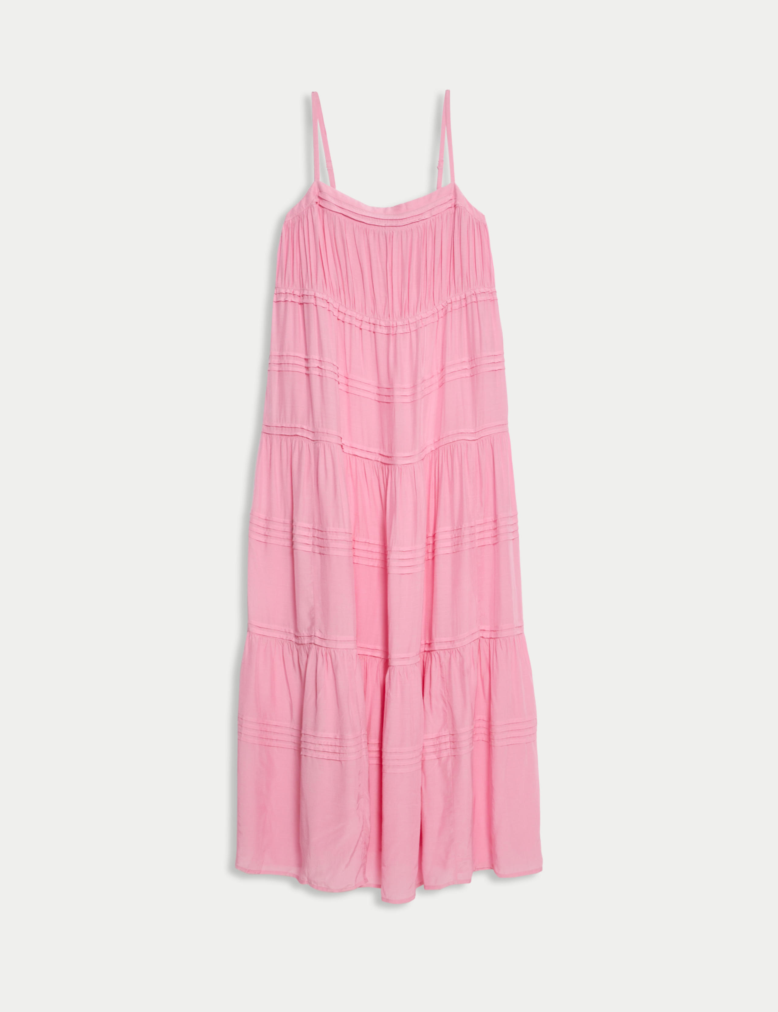 Square Neck Pintuck Maxi Cami Dress 2 of 7