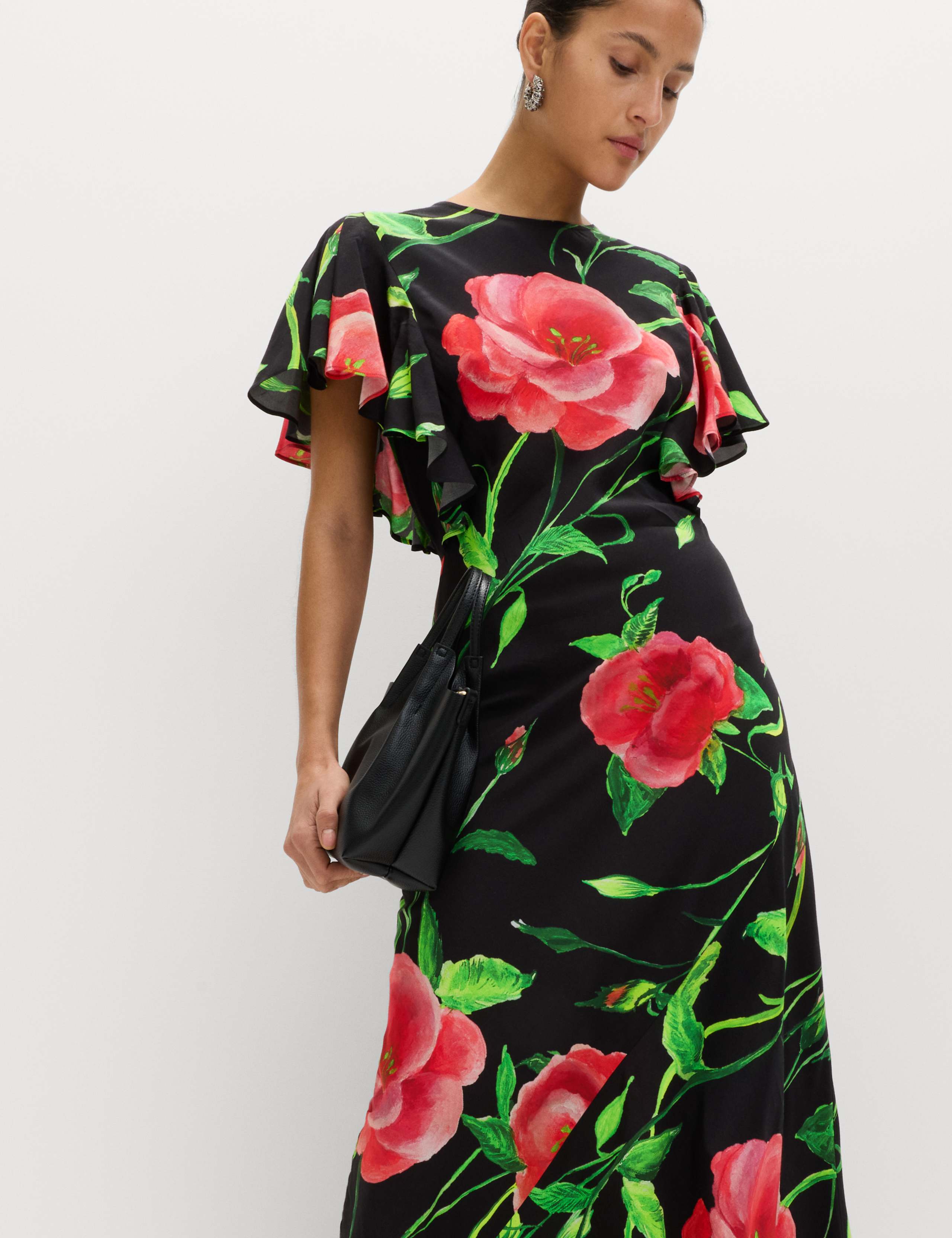 Printed Round Neck Midaxi Dress 6 of 6