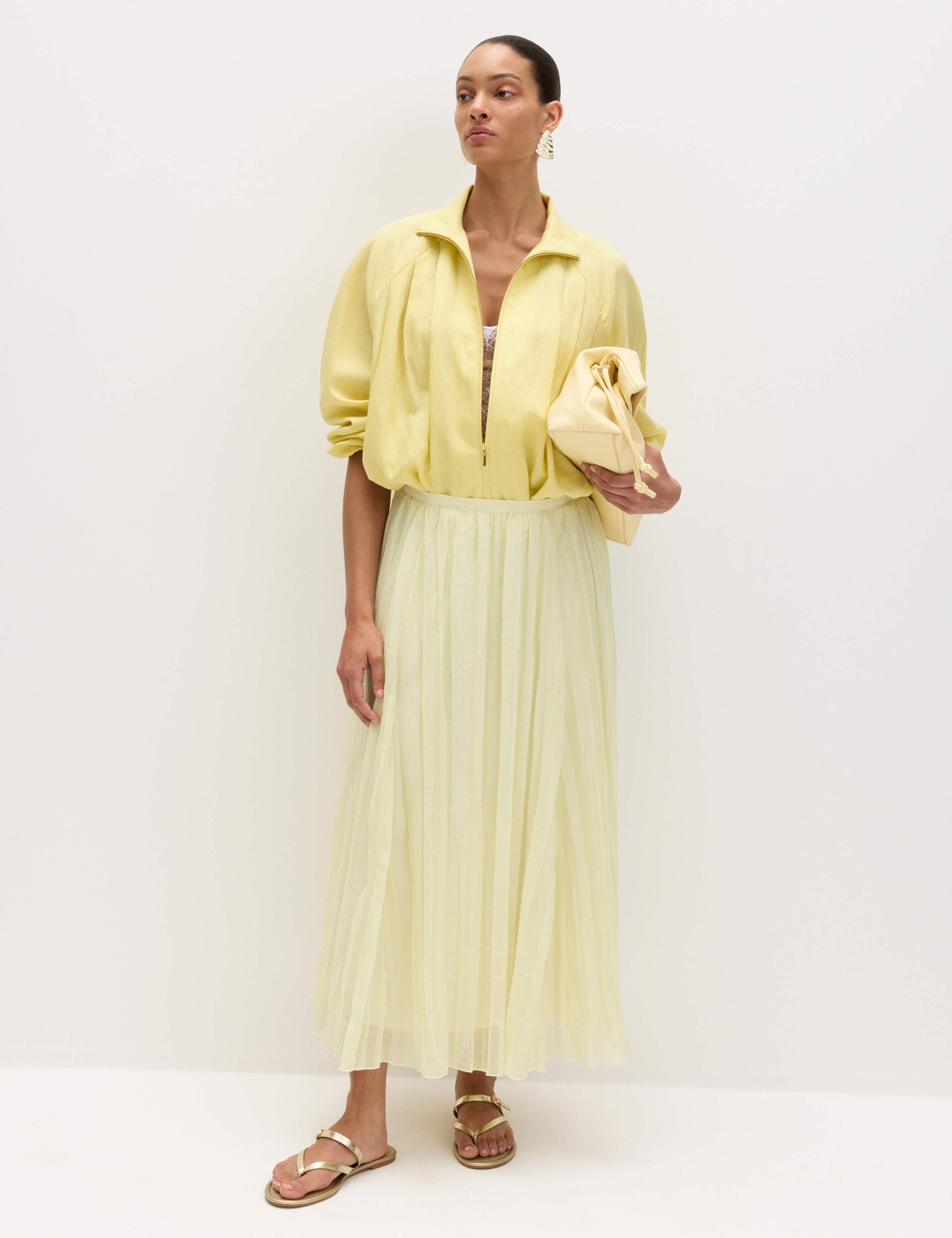 Textured Midaxi Circle Skirt 1 of 7