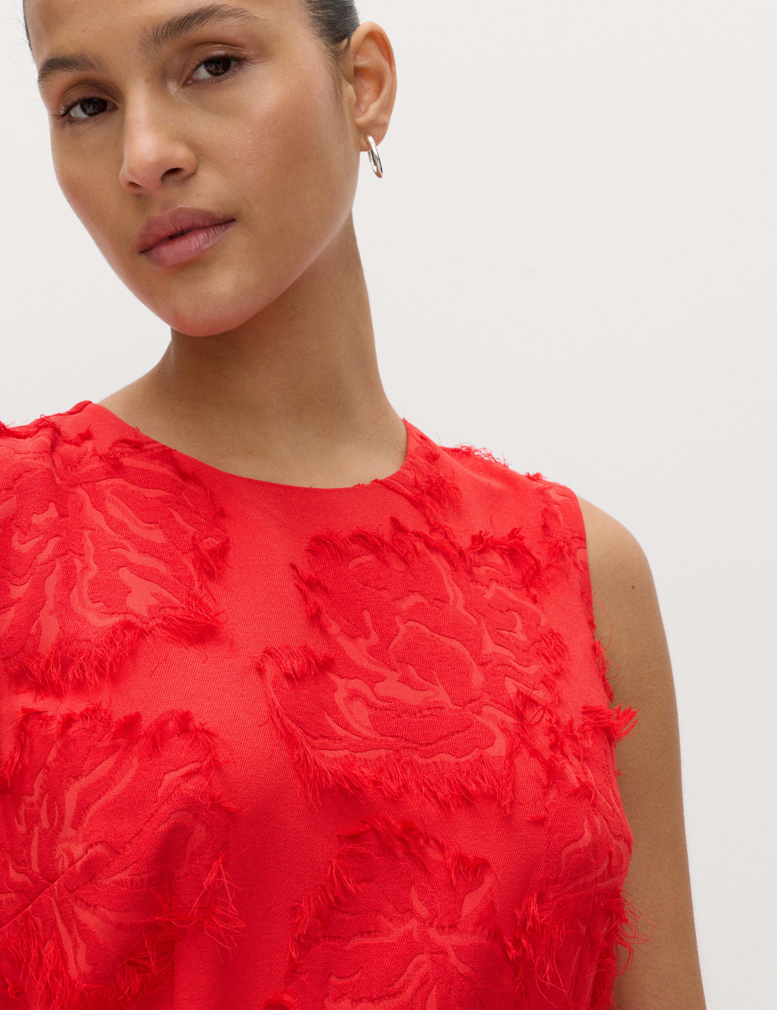 Jacquard Midaxi Waisted Dress 5 of 7